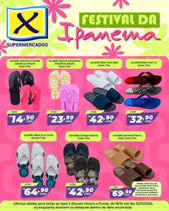 Pré-Visualização do folheto "X Supermercados ofertas Ipanema" da loja X Supermercados válido a partir de 19/10/2026
