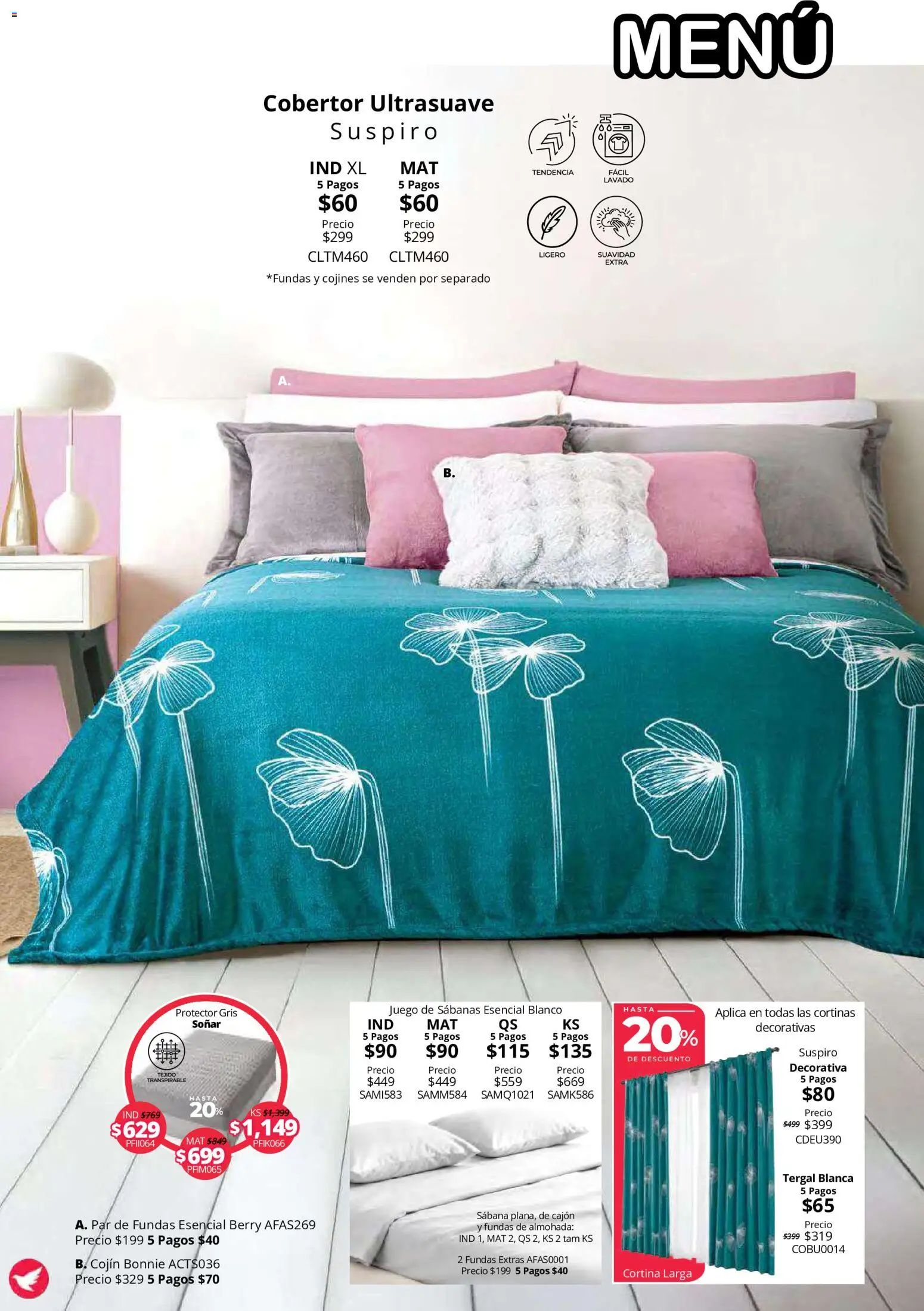 Vista previa las ofertas de la tienda Colchas Concord - Colchas Concord catálogo Colección Cobertor Calor de Hogar desde el 15/10/2026 