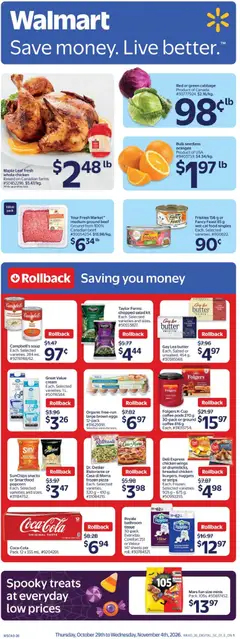 Preview of leaflet Walmart weekly flyer from shop Walmart is valid from Oct 29, 2026