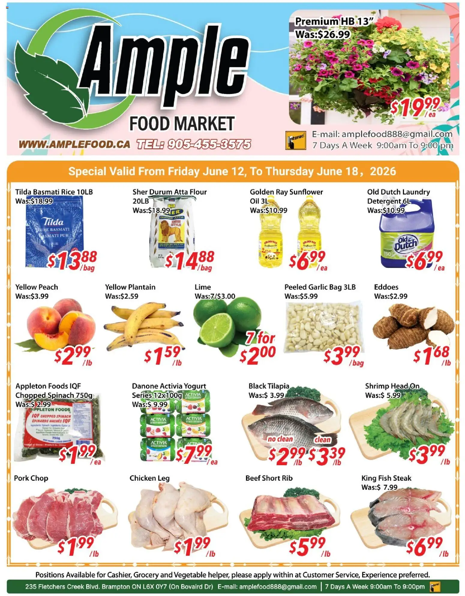 Preview of leaflet Ample Food Market weekly flyer / circulaire from shop Ample Food Market is valid from Jun 12, 2026