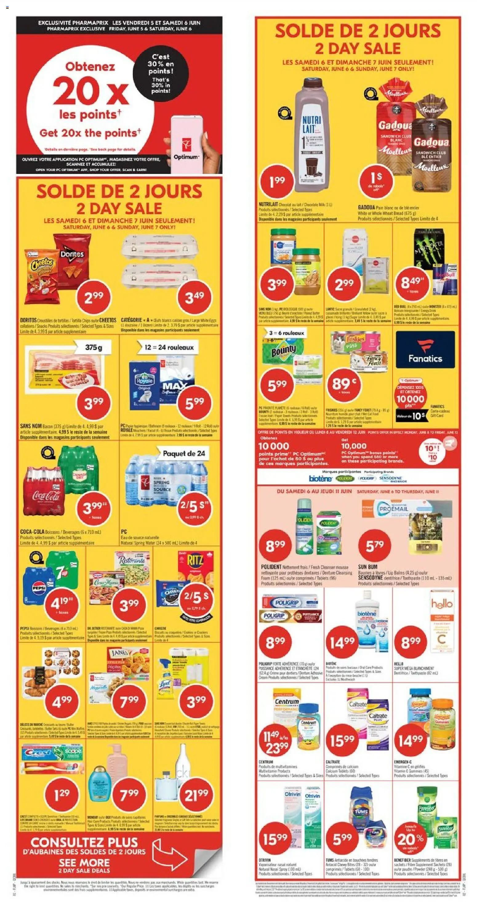 Preview of leaflet Pharmaprix weekly flyer / circulaire from shop Pharmaprix is valid from Jun 05, 2026