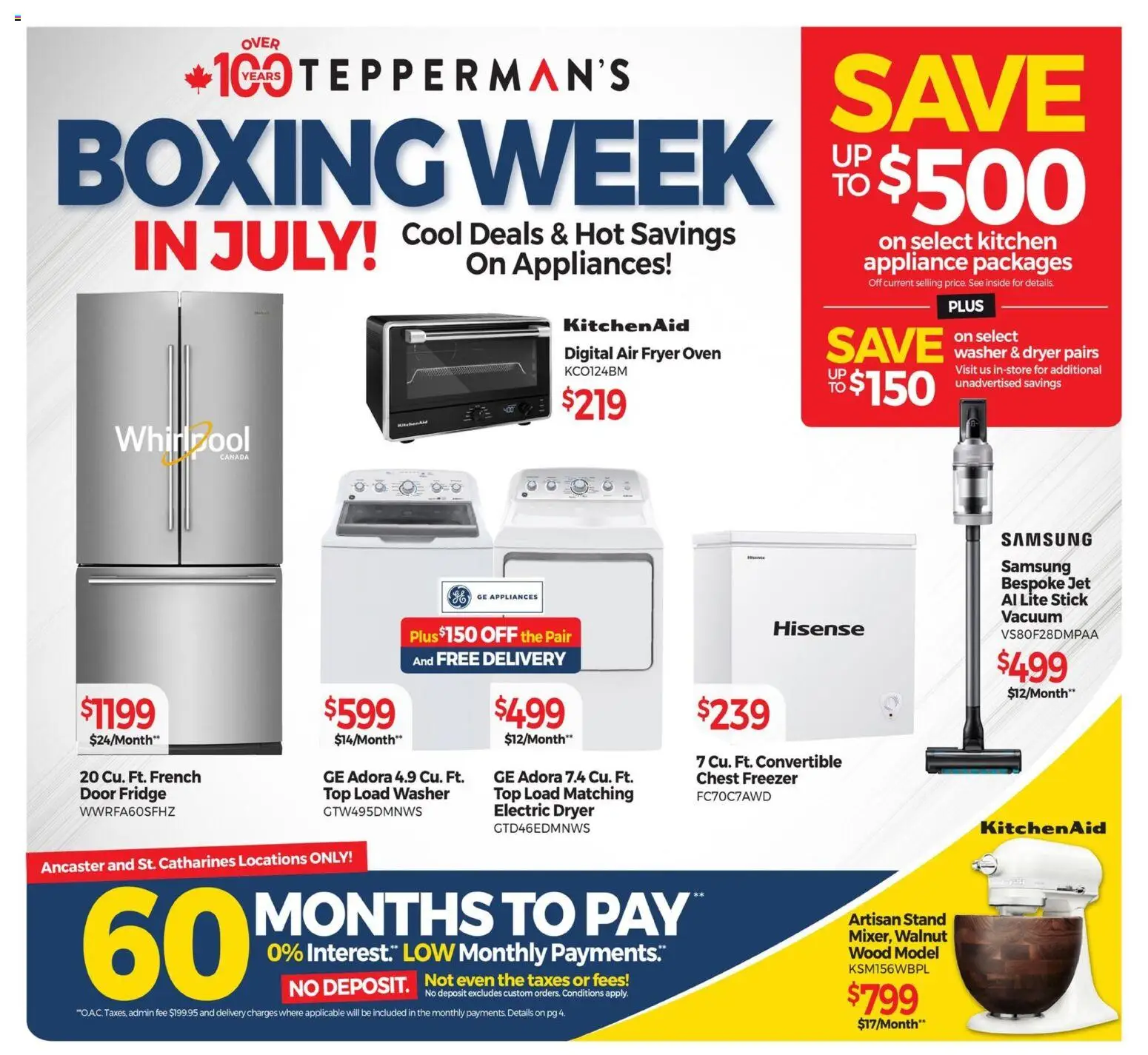 Preview of leaflet Tepperman's - Catalogue from shop Tepperman's is valid from Jul 10, 2026 - Door, Freezer, Dryer, Oven, Fryer