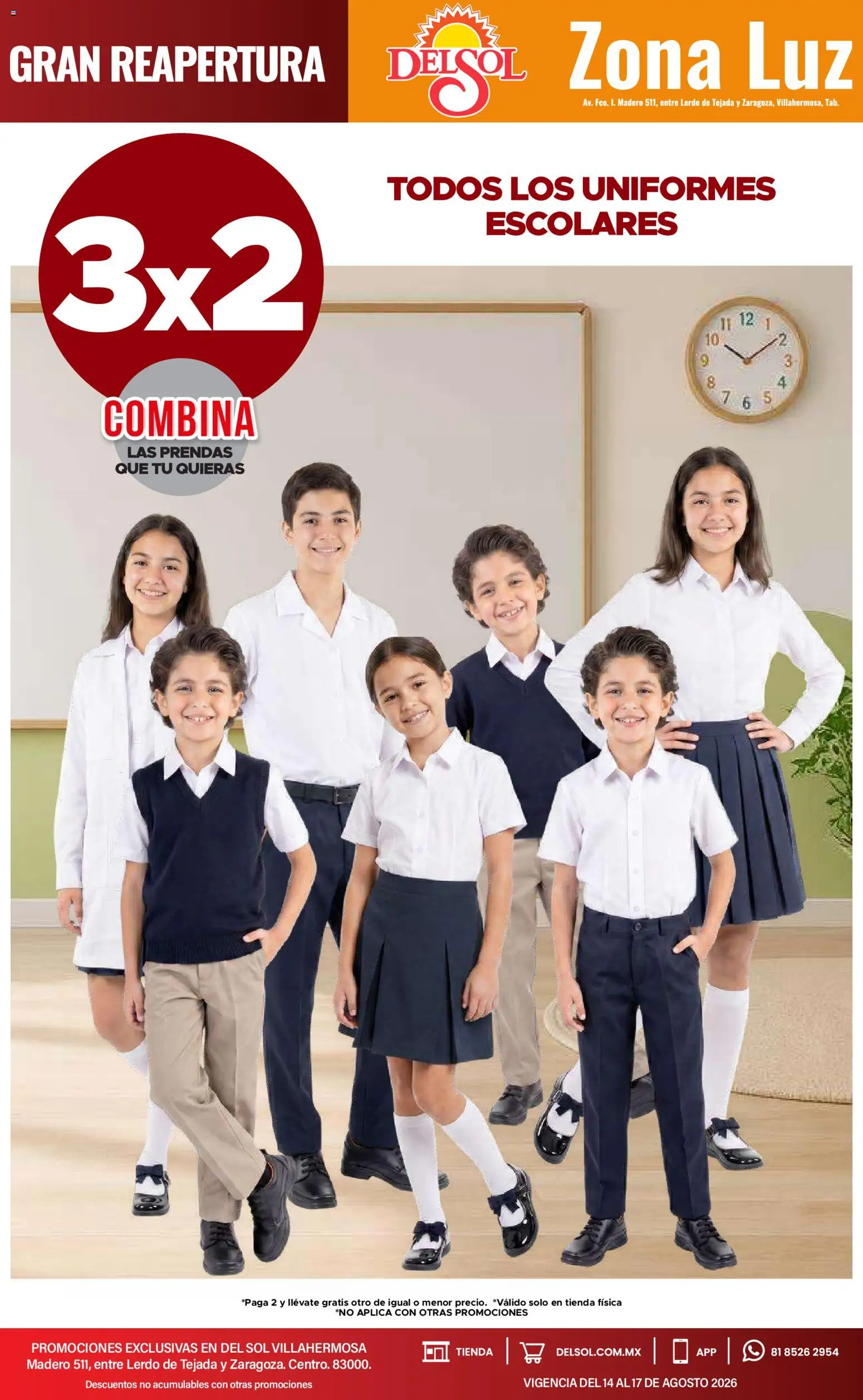 Vista previa las ofertas de la tienda Del Sol y Woolworth - Del Sol y Woolworth catálogo 4 Días de Grandes Promociones desde el 14/08/2026 