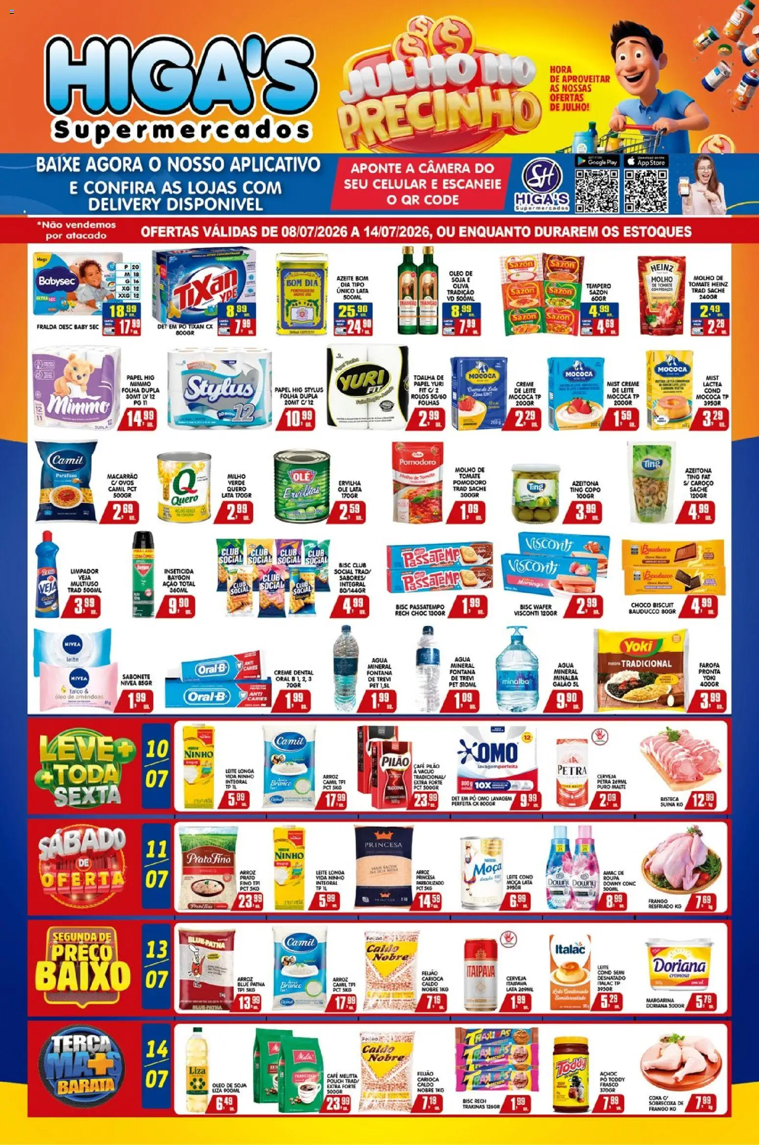 Pré-Visualização do folheto "Higa's Supermercado - Ofertas da semana" da loja Higa's Supermercado válido a partir de 08/07/2026