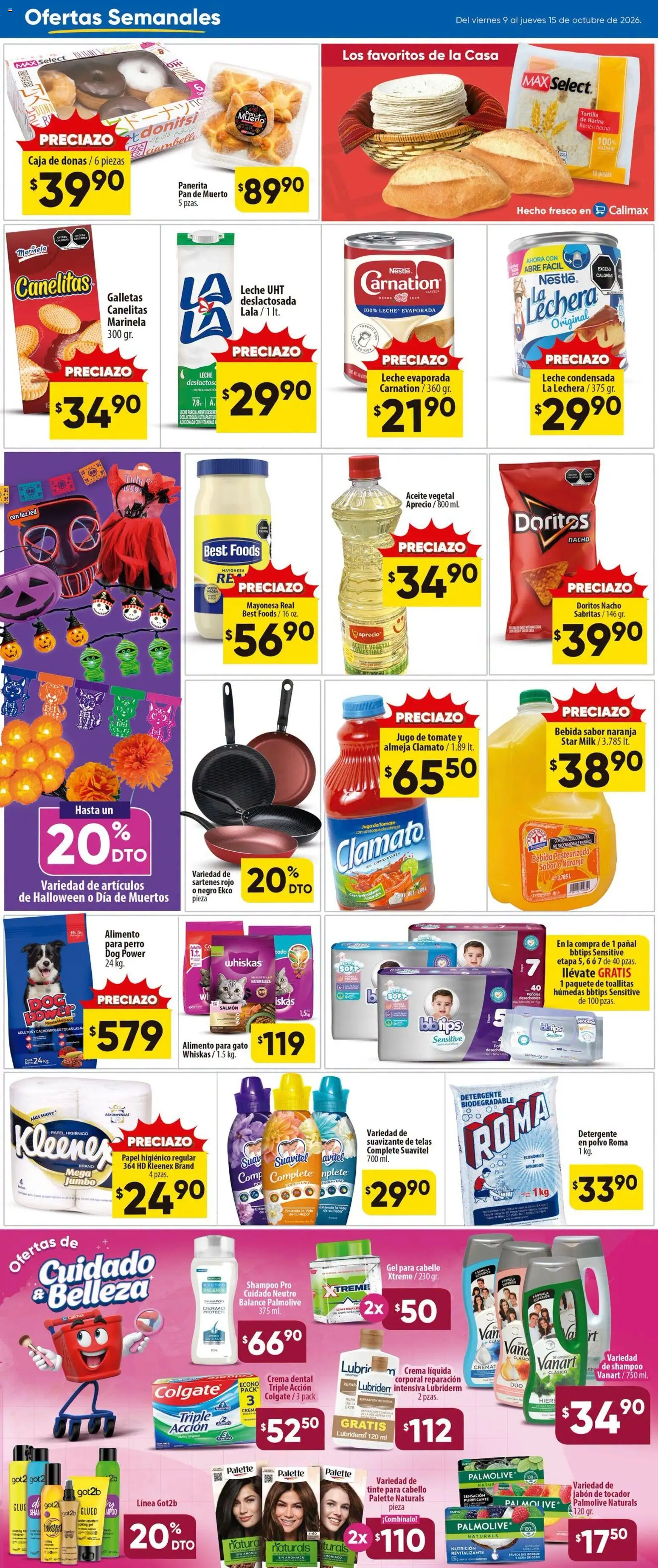Vista previa las ofertas de la tienda Calimax - Calimax folleto Mexicali y SLRC desde el 09/10/2026 