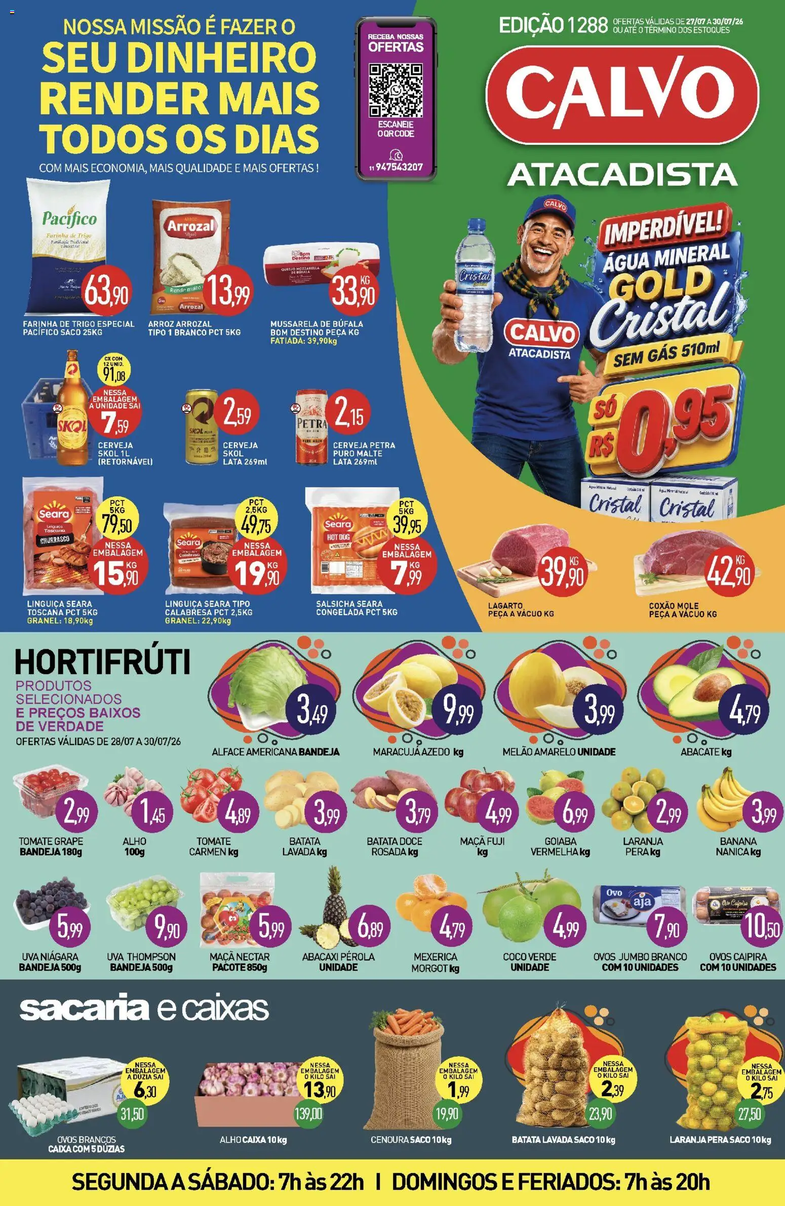Pré-Visualização do folheto "Calvo Atacadista - Ofertas da semana" da loja Calvo Atacadista válido a partir de 27/07/2026