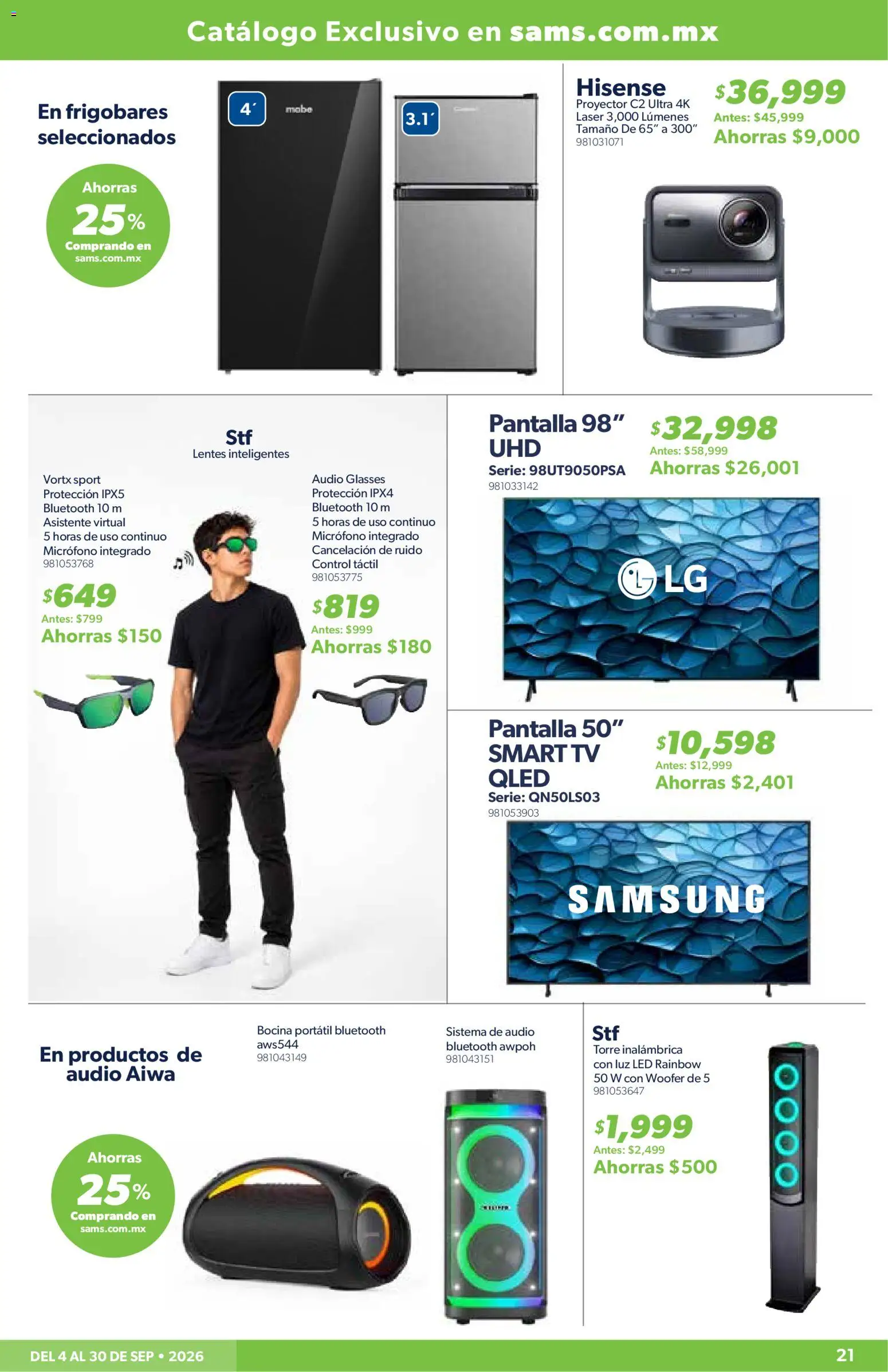 Vista previa las ofertas de la tienda Sam's Club - Sam's Club catálogo desde el 04/09/2026 