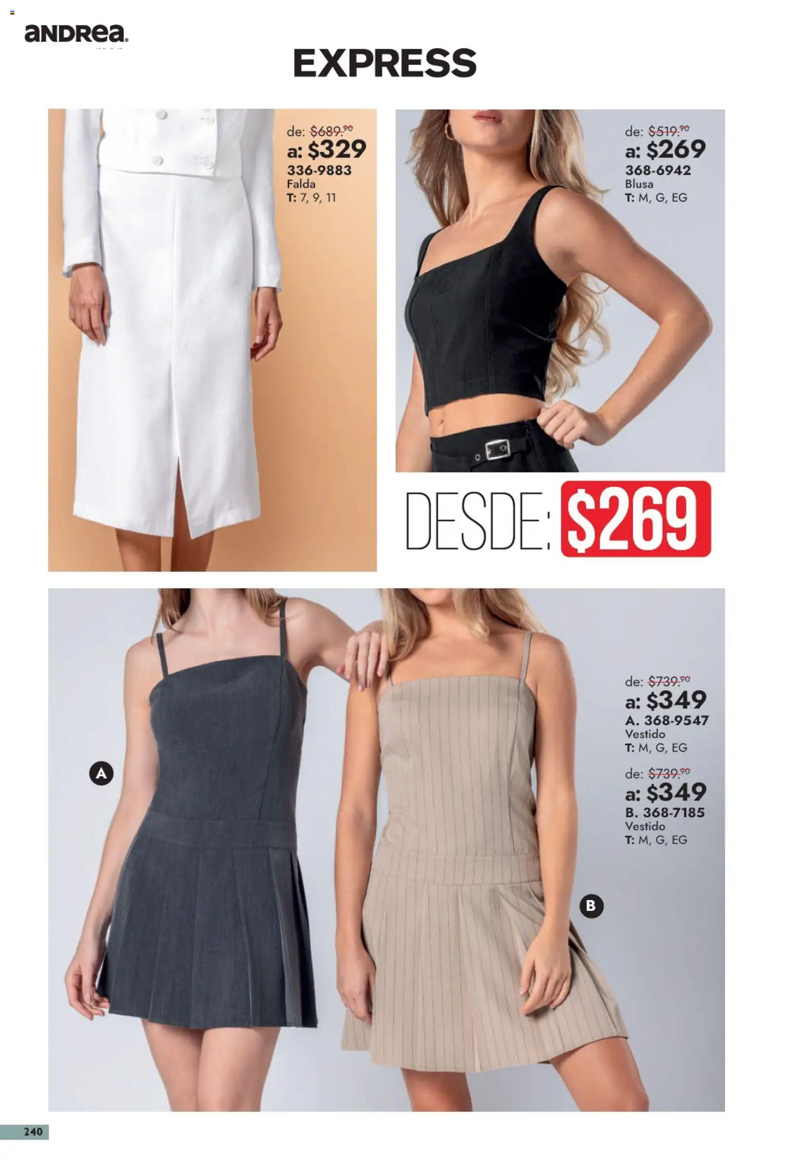 Vista previa las ofertas de la tienda Andrea - Andrea catálogo Outlet desde el 13/09/2026 