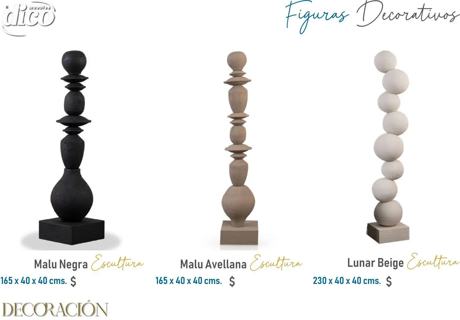 Vista previa las ofertas de la tienda Muebles Dico - Catálogo Decoración desde el 09/12/2025 