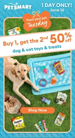 Un aperçu du dépliant Petsmart flyer / circulaire du magasin Petsmart est valide à partir 15 juin 2026
