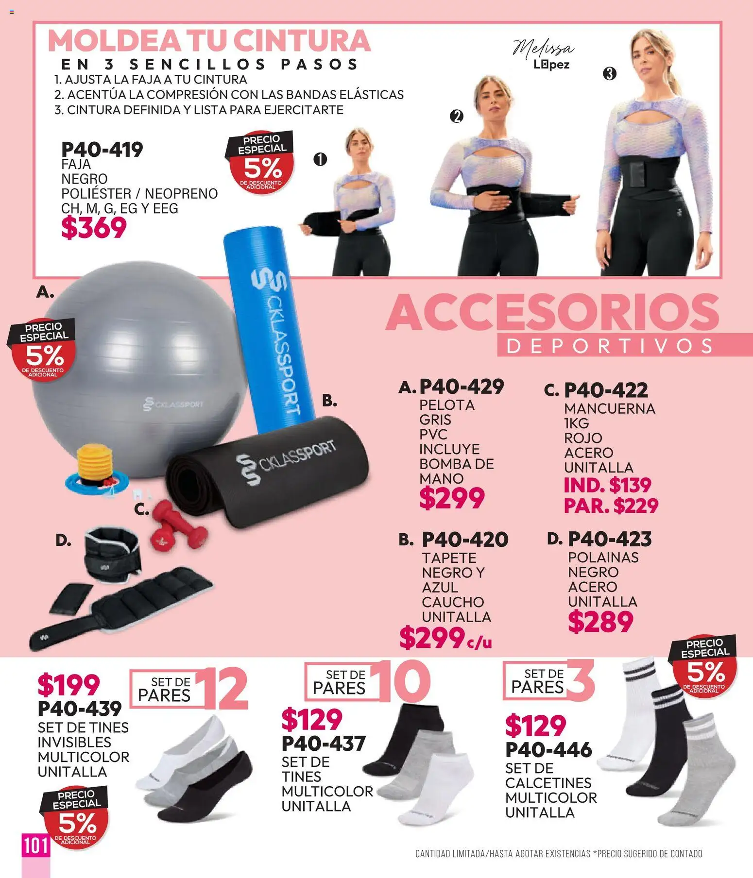 Vista previa las ofertas de la tienda Cklass - Cklass catálogo Sportweek desde el 28/04/2026 - Pelota, Faja, Calcetines, Tapete