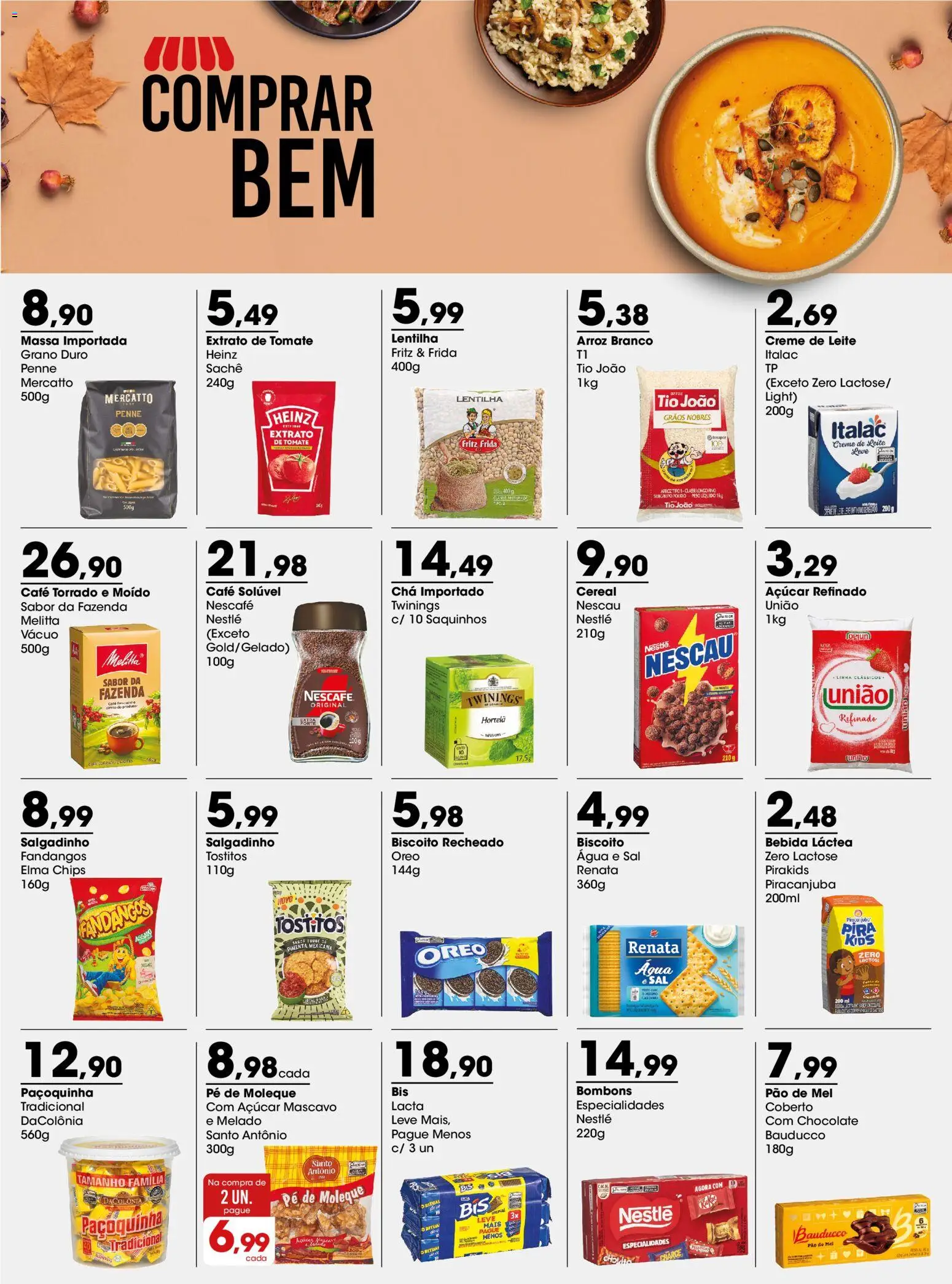 Pré-Visualização do folheto "Zaffari ofertas - SP" da loja Zaffari válido a partir de 08/06/2026 - Bebida, Biscoito, Tomate, Mel, Nescau, Açúcar mascavo, Extrato de tomate, Café solúvel