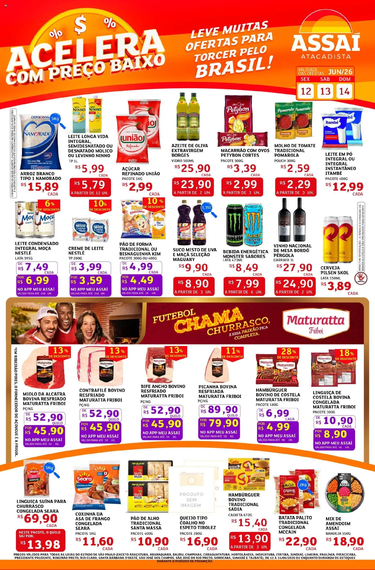 Pré-Visualização do folheto "Assaí Atacadista ofertas - SP" da loja Assaí Atacadista válido a partir de 12/06/2026