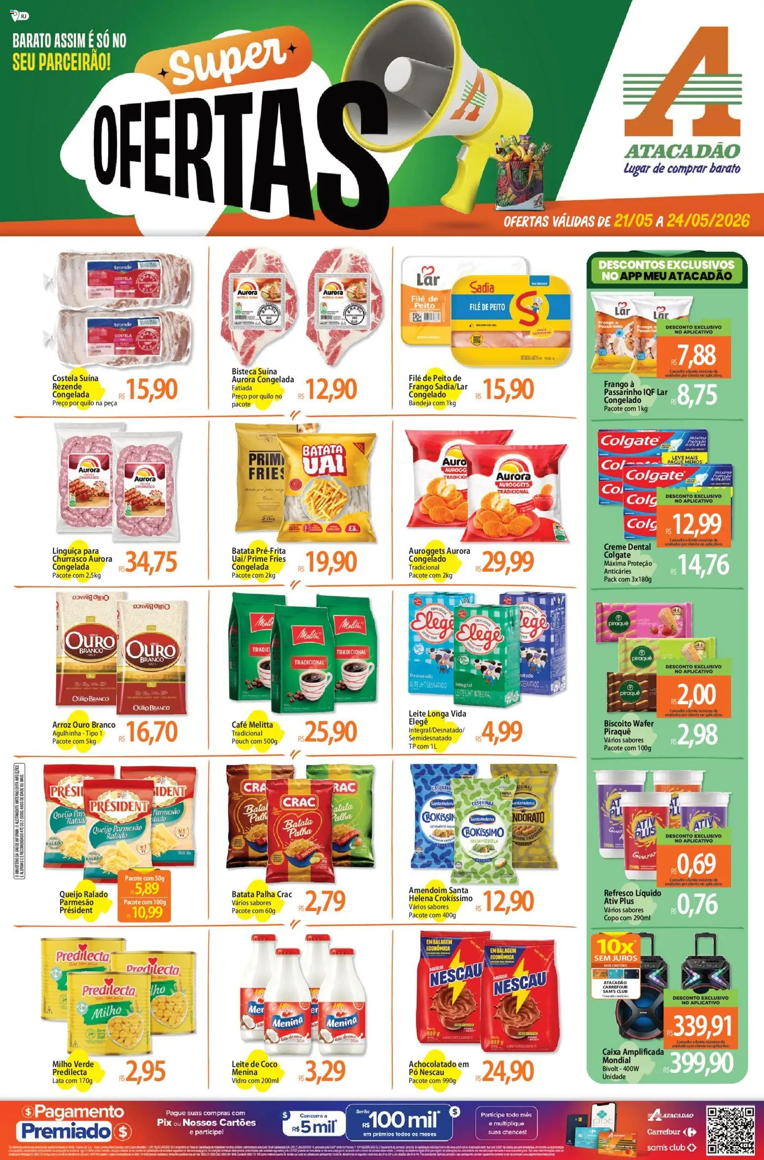 Pré-Visualização do folheto "Atacadão ofertas - RJ" da loja Atacadão válido a partir de 21/05/2026