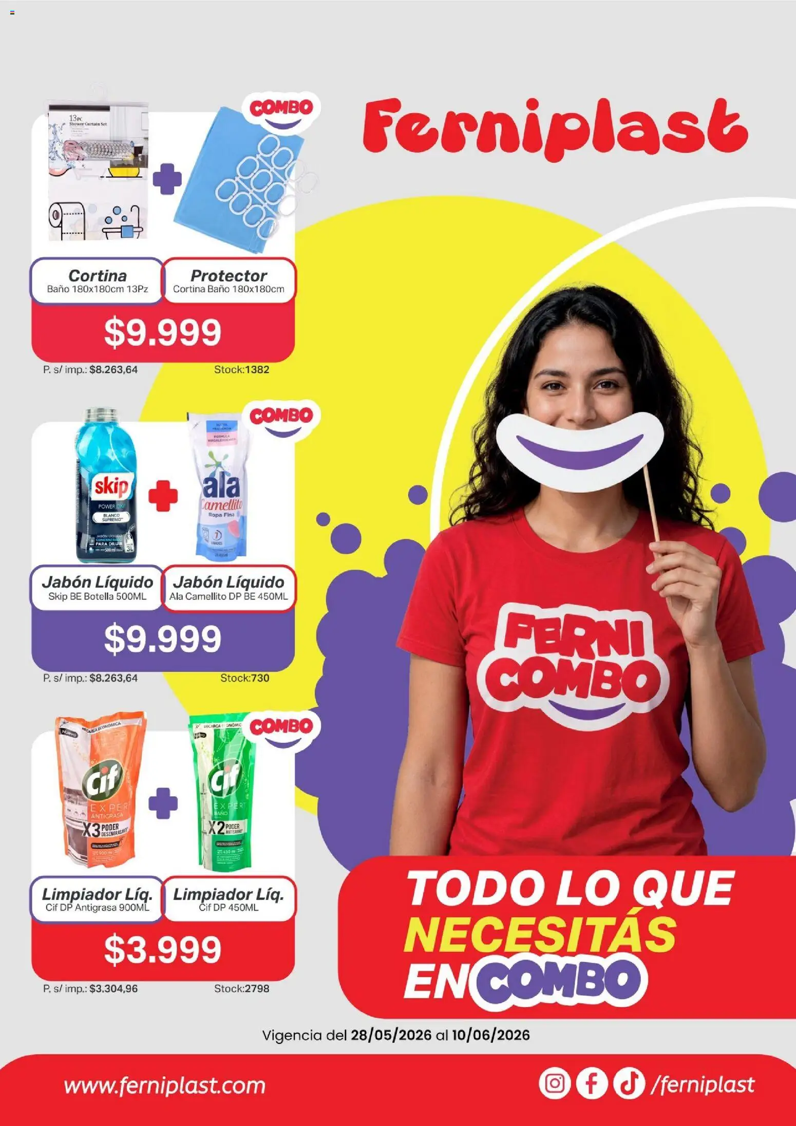 Vista previa del folleto de la tienda Ferniplast válido desde el 28/05/2026 - Ropa, Baño, Botella, Jabón, Jabón líquido, Limpiador, Antigrasa