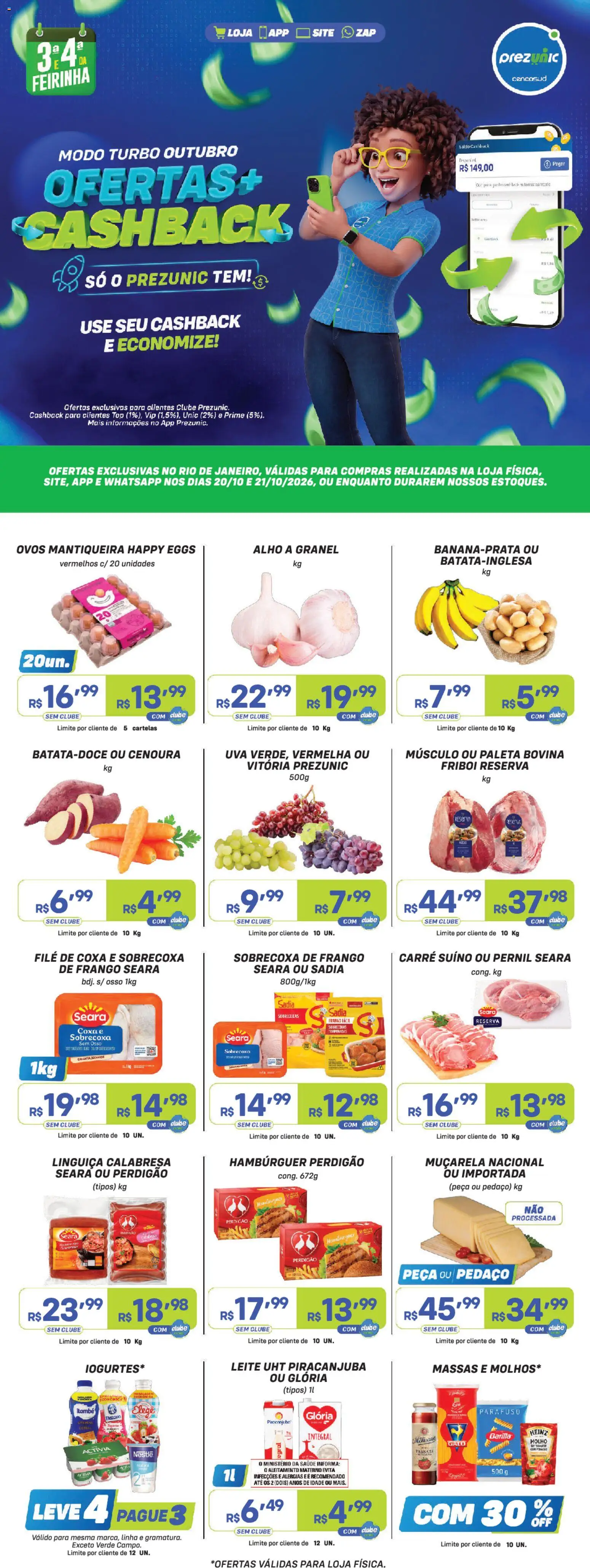 Pré-Visualização do folheto "Prezunic ofertas" da loja Prezunic válido a partir de 20/10/2026