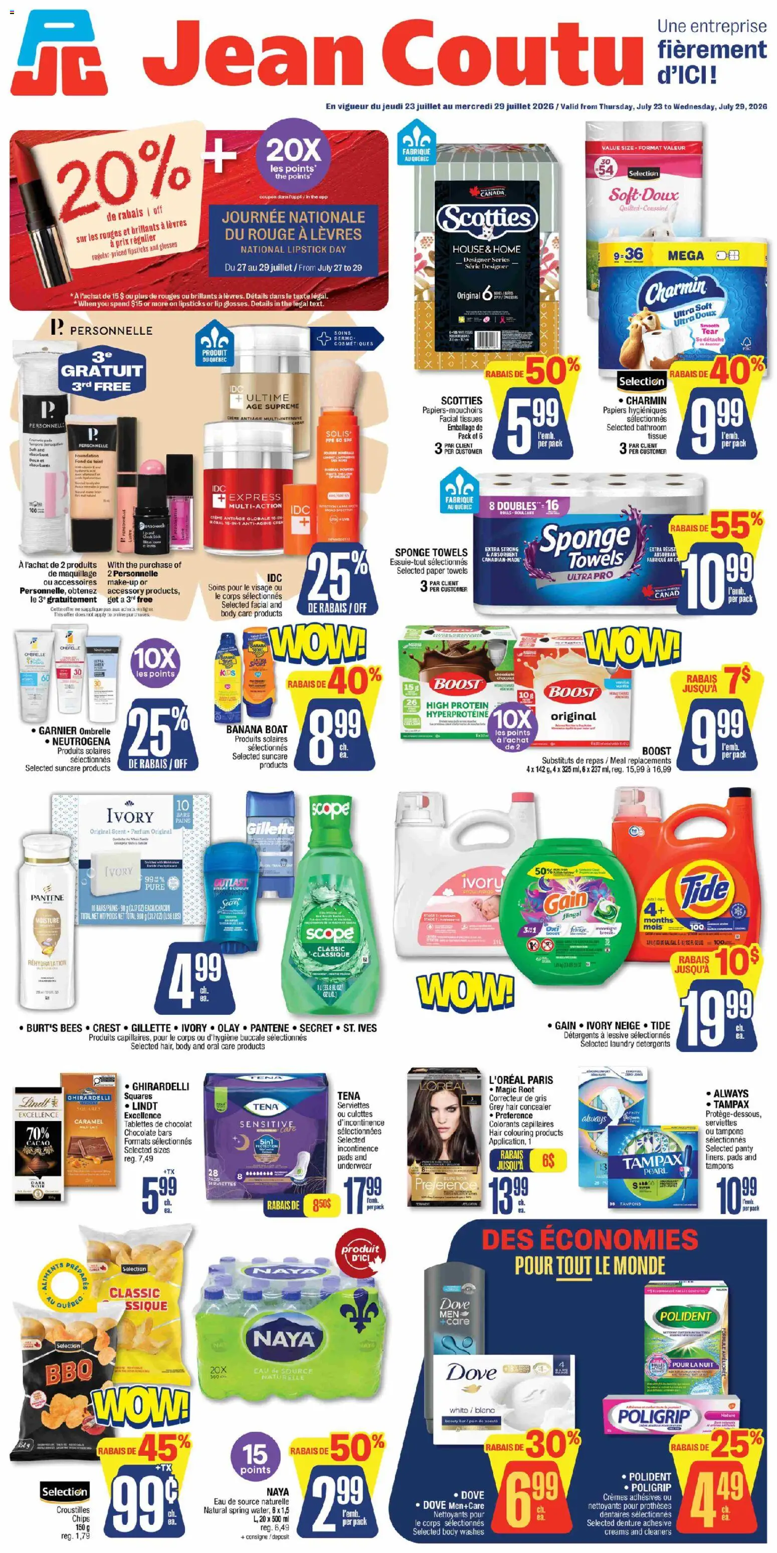 Preview of leaflet Jean Coutu circulaire from shop Jean Coutu is valid from Jul 23, 2026