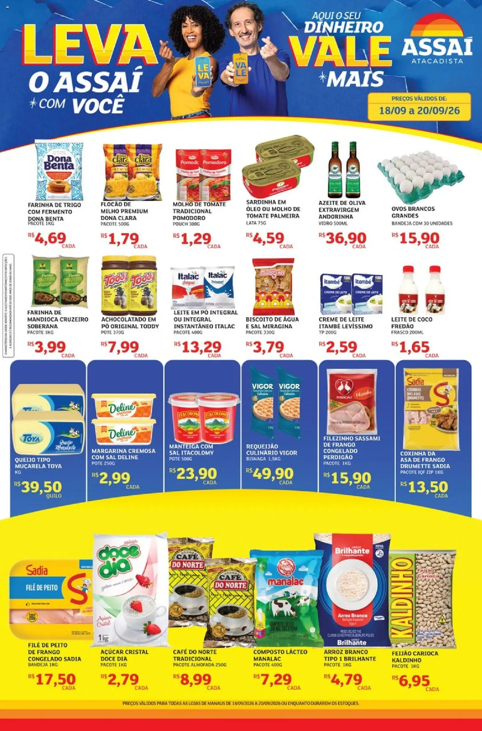 Pré-Visualização do folheto "Assaí Atacadista ofertas - AM" da loja Assaí Atacadista válido a partir de 18/09/2026