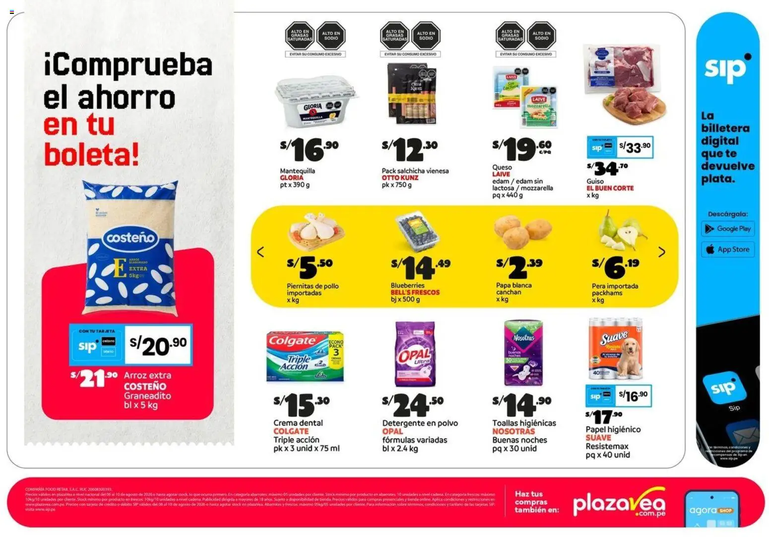 Vista previa de Catálogo Plaza Vea - AVISO BOMBA FDS1 de la tienda Plaza Vea válido desde 06/08/2026