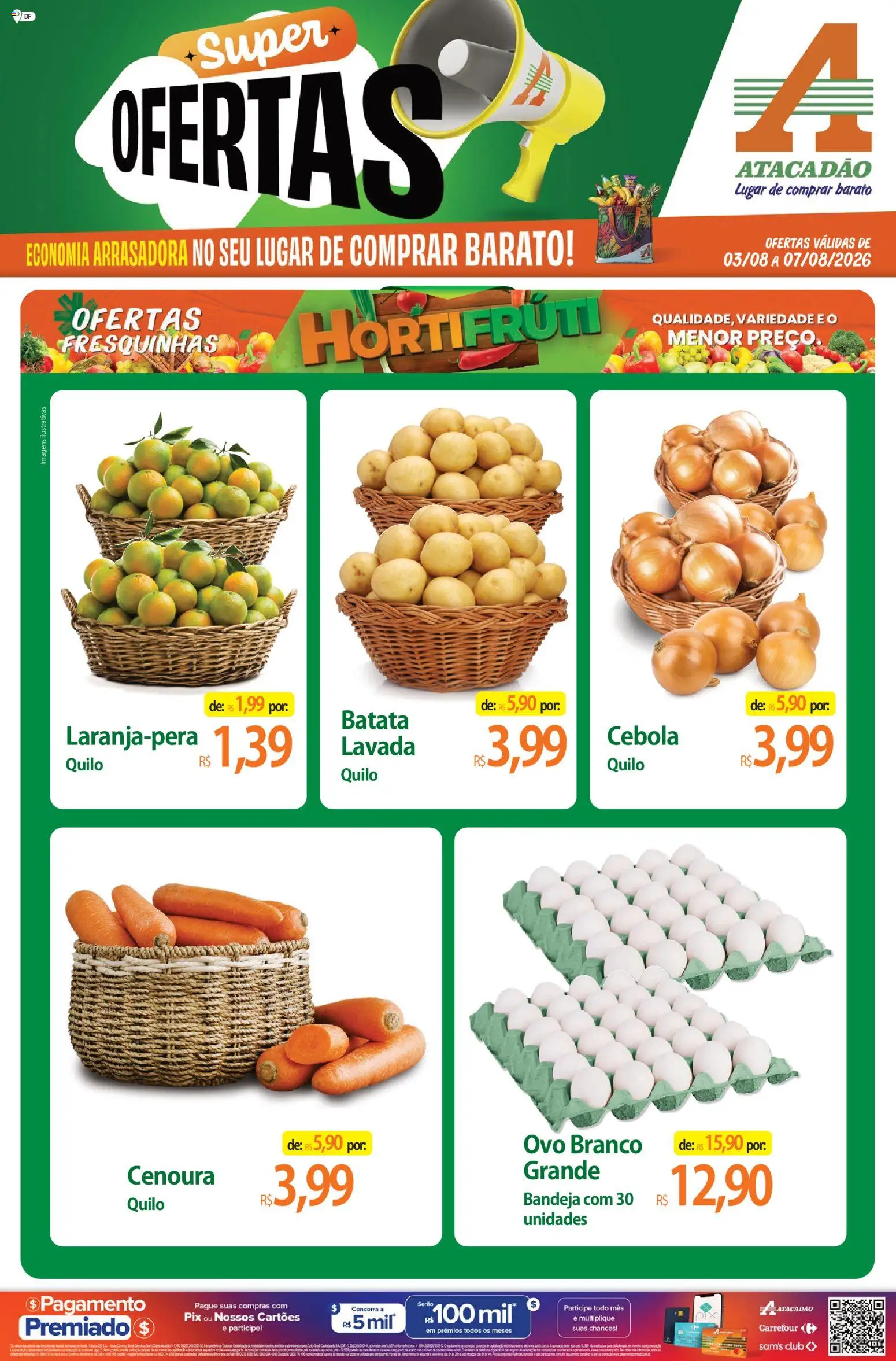 Pré-Visualização do folheto "Atacadão ofertas - DF" da loja Atacadão válido a partir de 03/08/2026