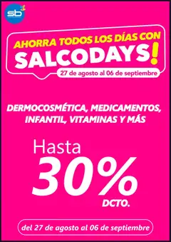 Folleto de la tienda Salcobrand válido desde el 26.08.2026 