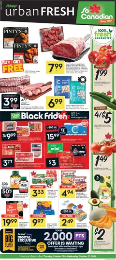 Un aperçu du dépliant Sobeys weekly flyer / circulaire du magasin Sobeys est valide à partir 15 oct. 2026