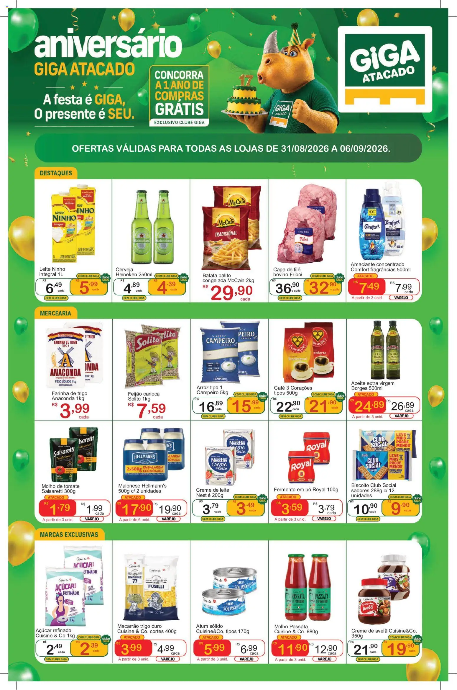 Pré-Visualização do folheto "GIGA Atacado - Ofertas da semana" da loja GIGA Atacado válido a partir de 31/08/2026