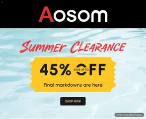 Ad Preview of Deals Aosom from 07/24/2026