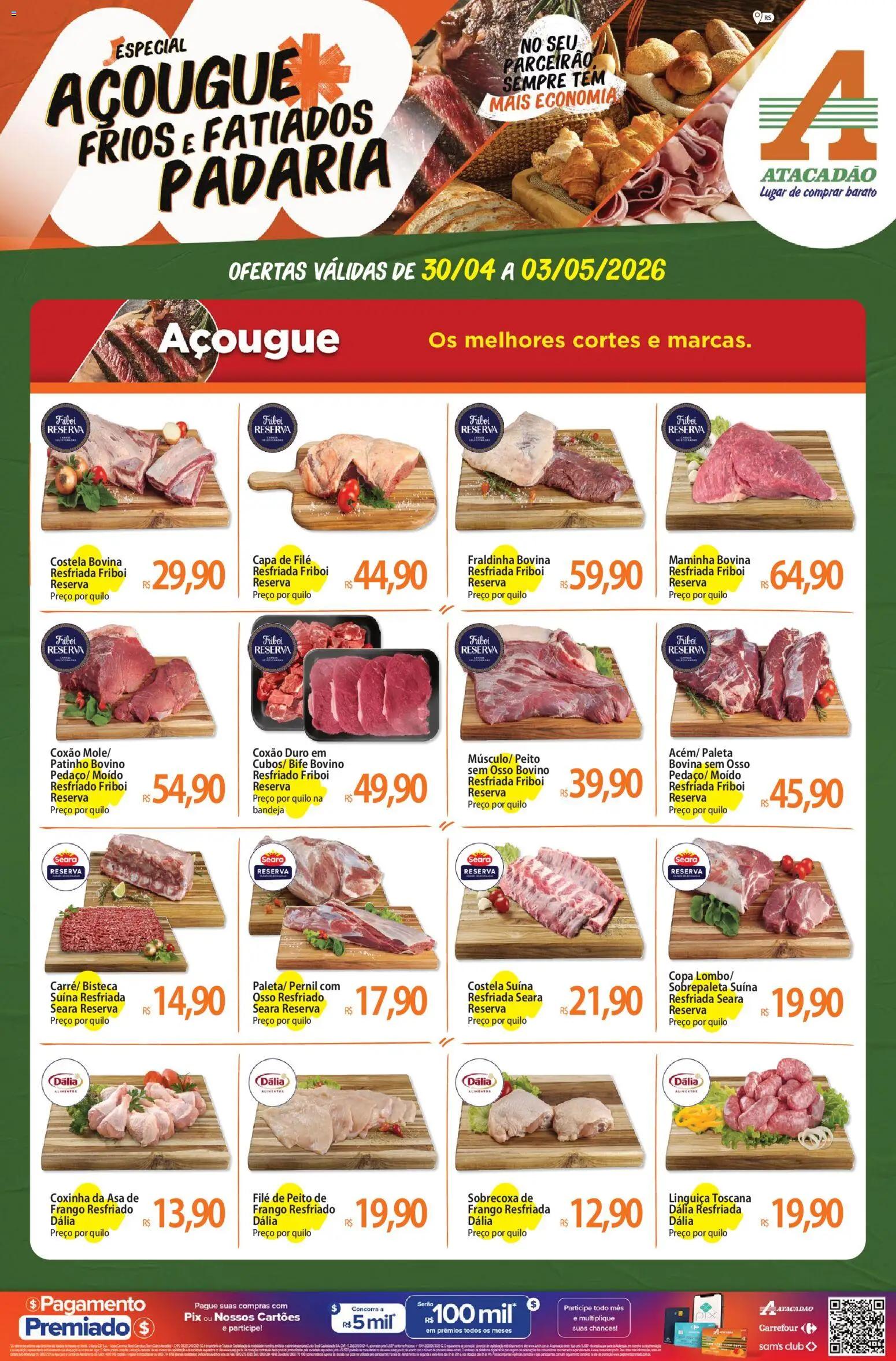Pré-Visualização do folheto "Atacadão ofertas - RS" da loja Atacadão válido a partir de 30/04/2026