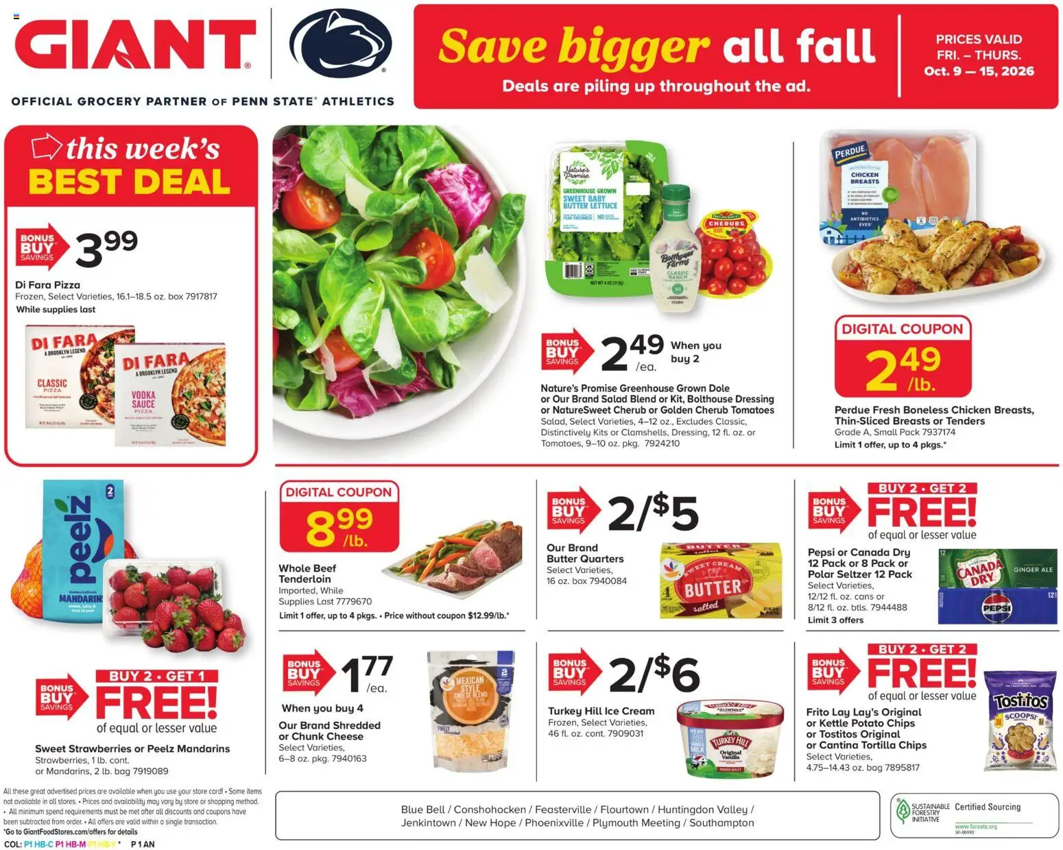 Ad Preview of Giant Giant Weekly Ad from 10/09/2026
