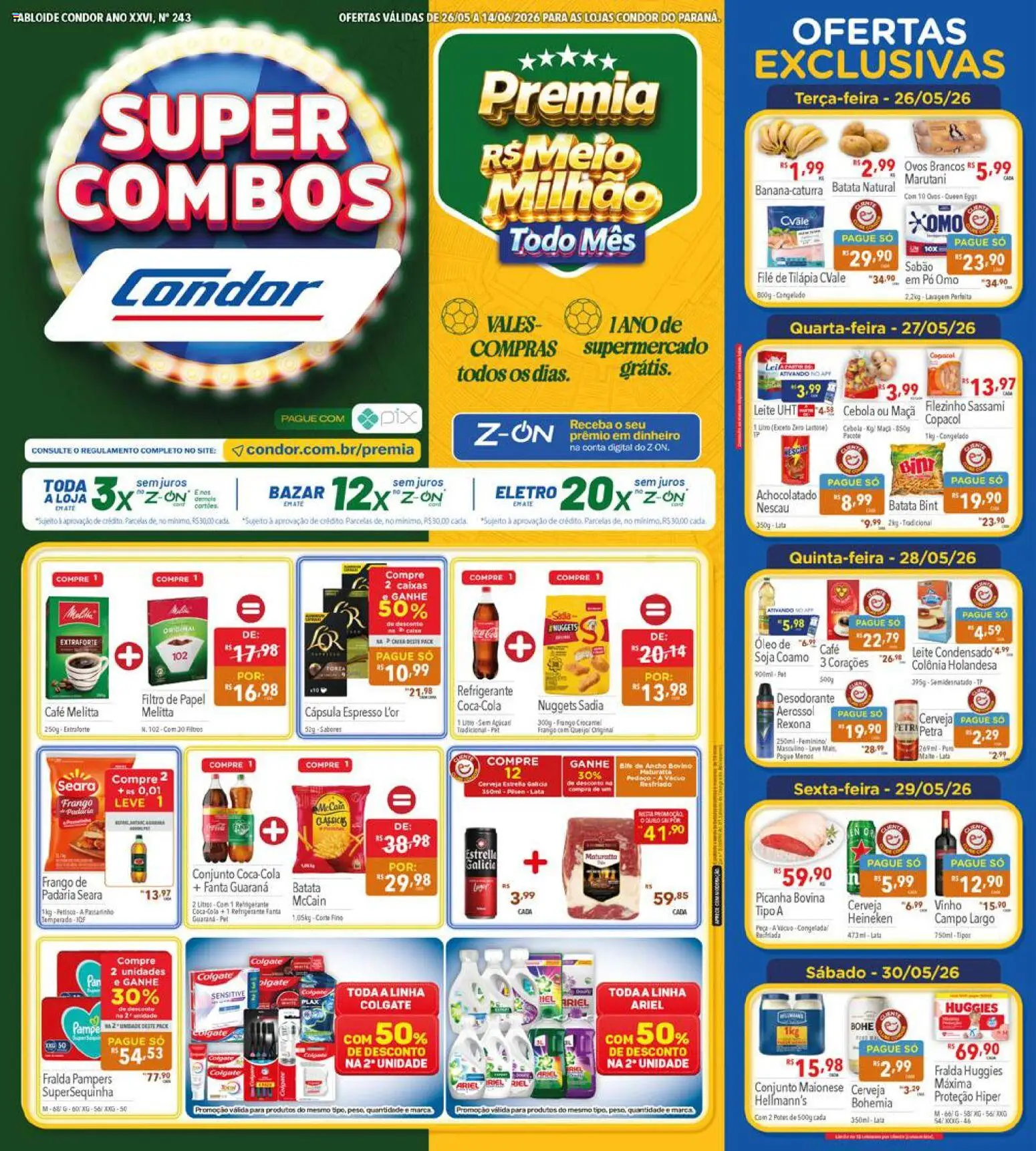 Pré-Visualização do folheto "Supermercados Condor - Ofertas da semana" da loja Supermercados Condor válido a partir de 26/05/2026