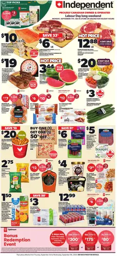 Preview of leaflet Independent Grocer weekly flyer / circulaire from shop Independent Grocer is valid from Sep 03, 2026