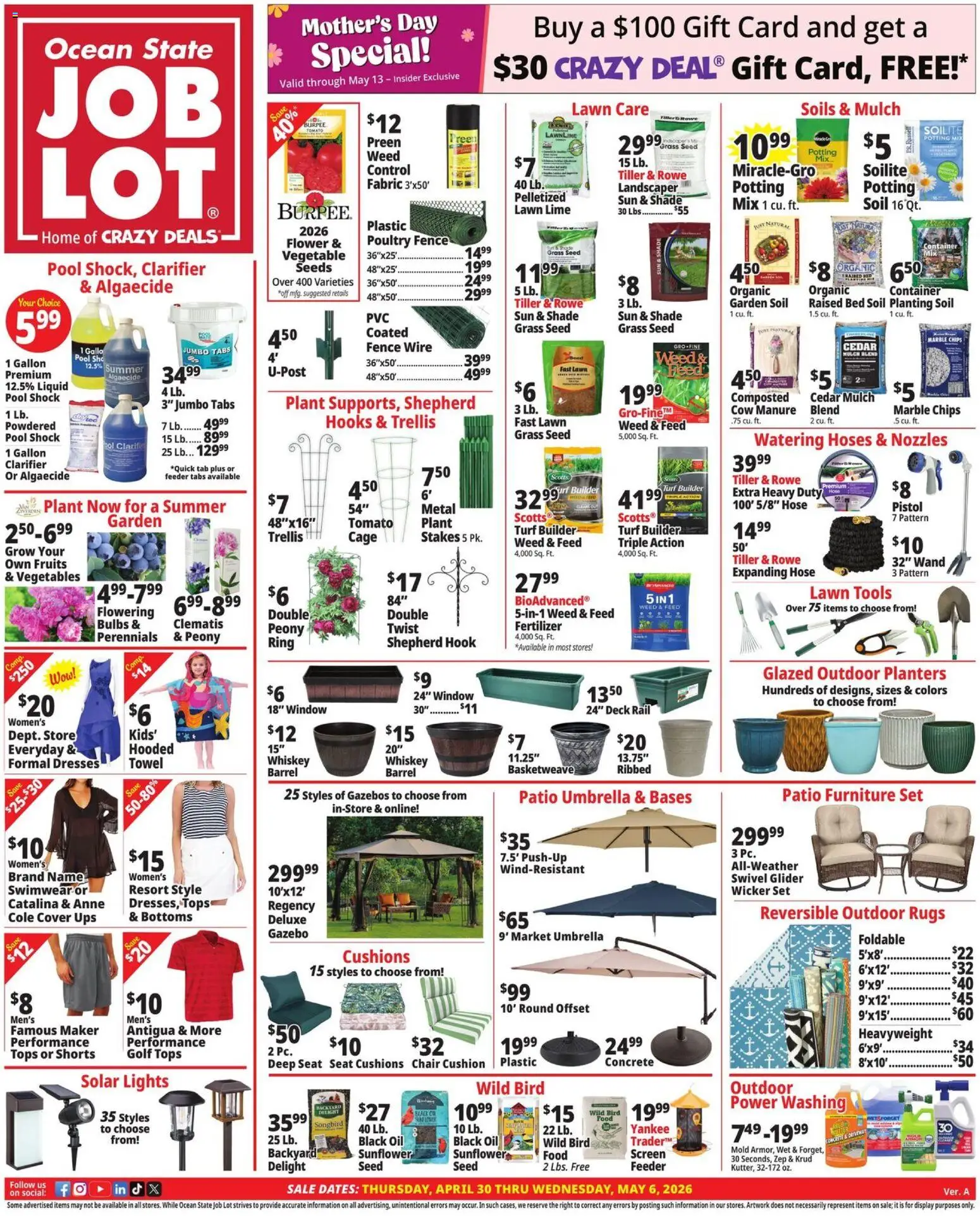 Ad Preview of Ocean State Job Lot Ocean State Job Lot Weekly Ad from 04/30/2026