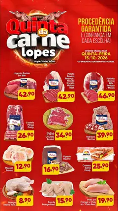Pré-Visualização do folheto "Lopes Supermercados - Ofertas da semana" da loja Lopes Supermercados válido a partir de 15/10/2026