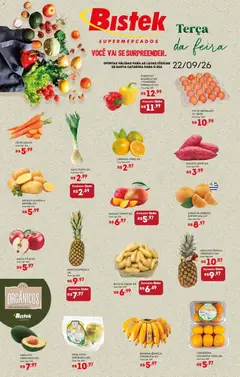 Pré-Visualização do folheto "Bistek Supermercados ofertas Hortifruti" da loja Bistek Supermercados válido a partir de 22/09/2026