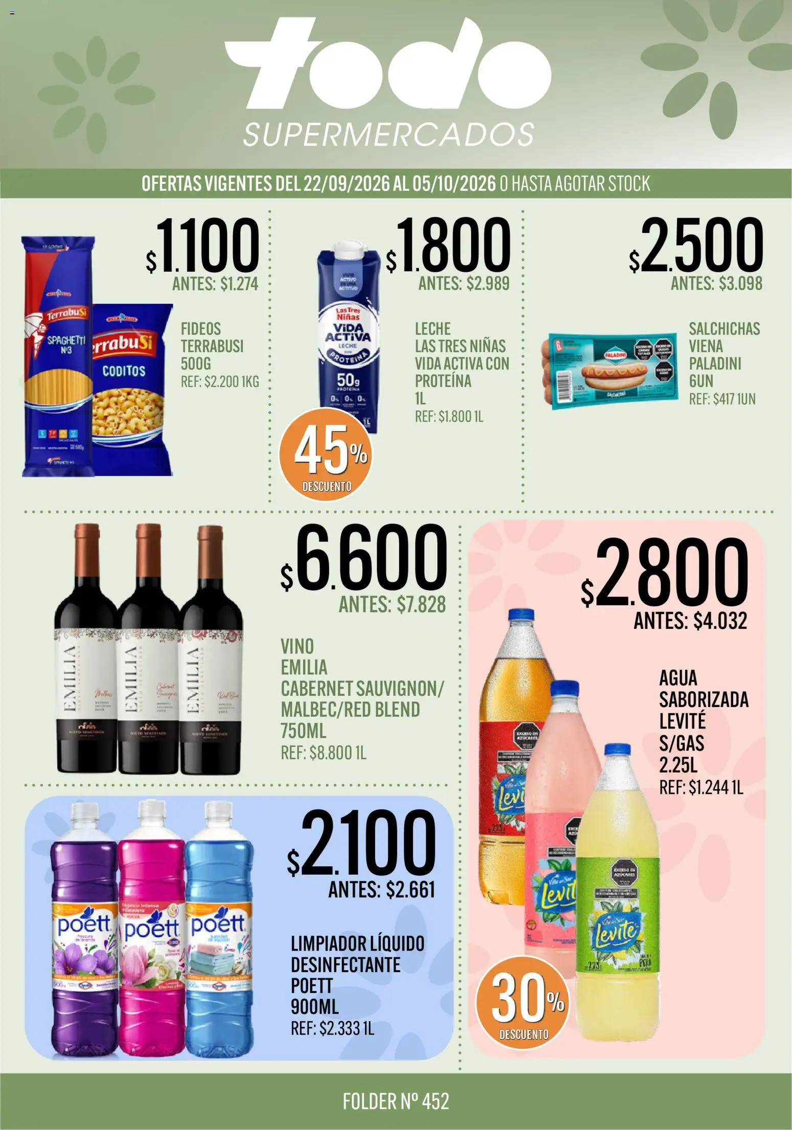Vista previa del folleto de la tienda Supermercados TODO válido desde el 22/09/2026 