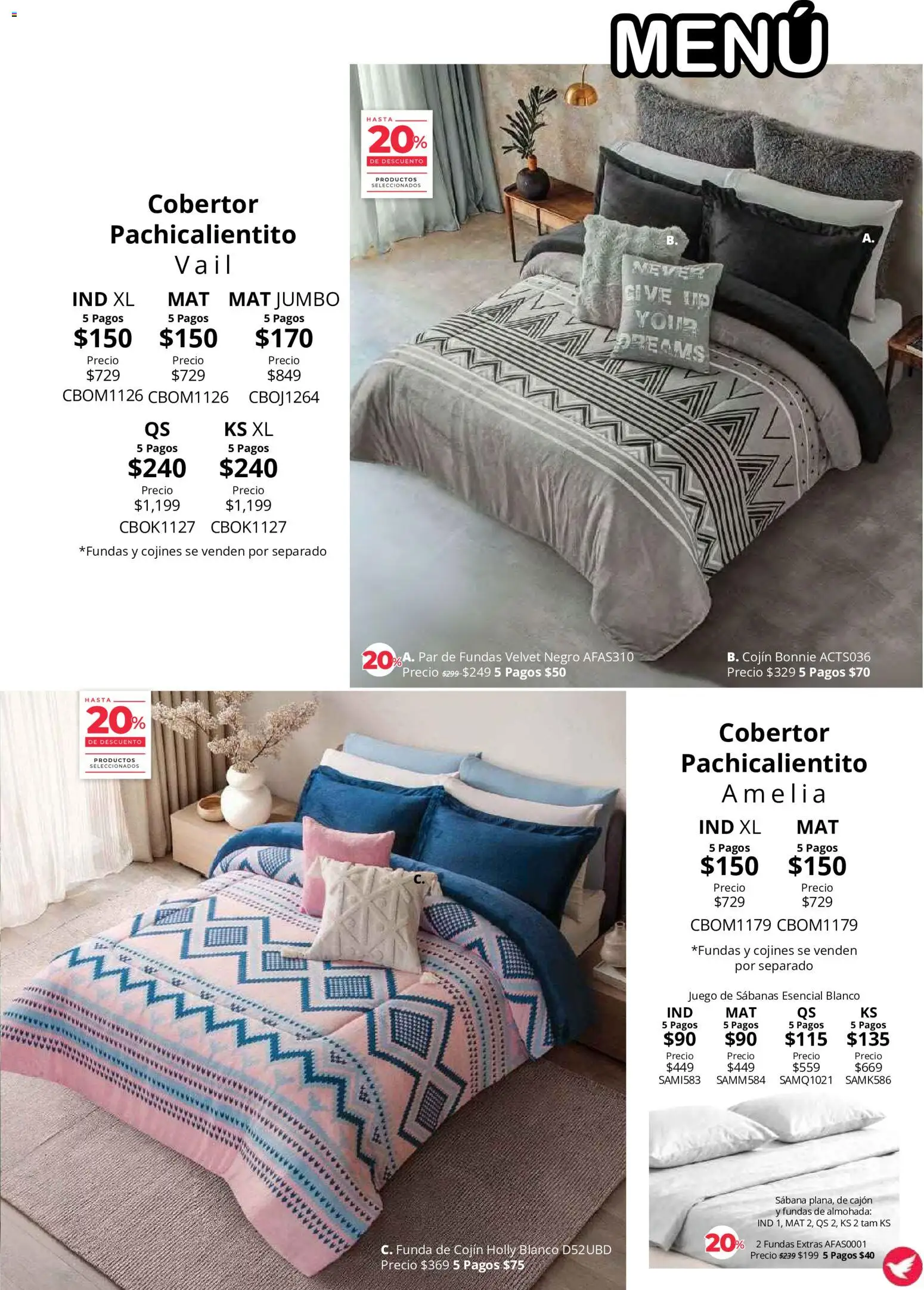 Vista previa las ofertas de la tienda Colchas Concord - Colchas Concord catálogo Colección Cobertor desde el 01/08/2026 