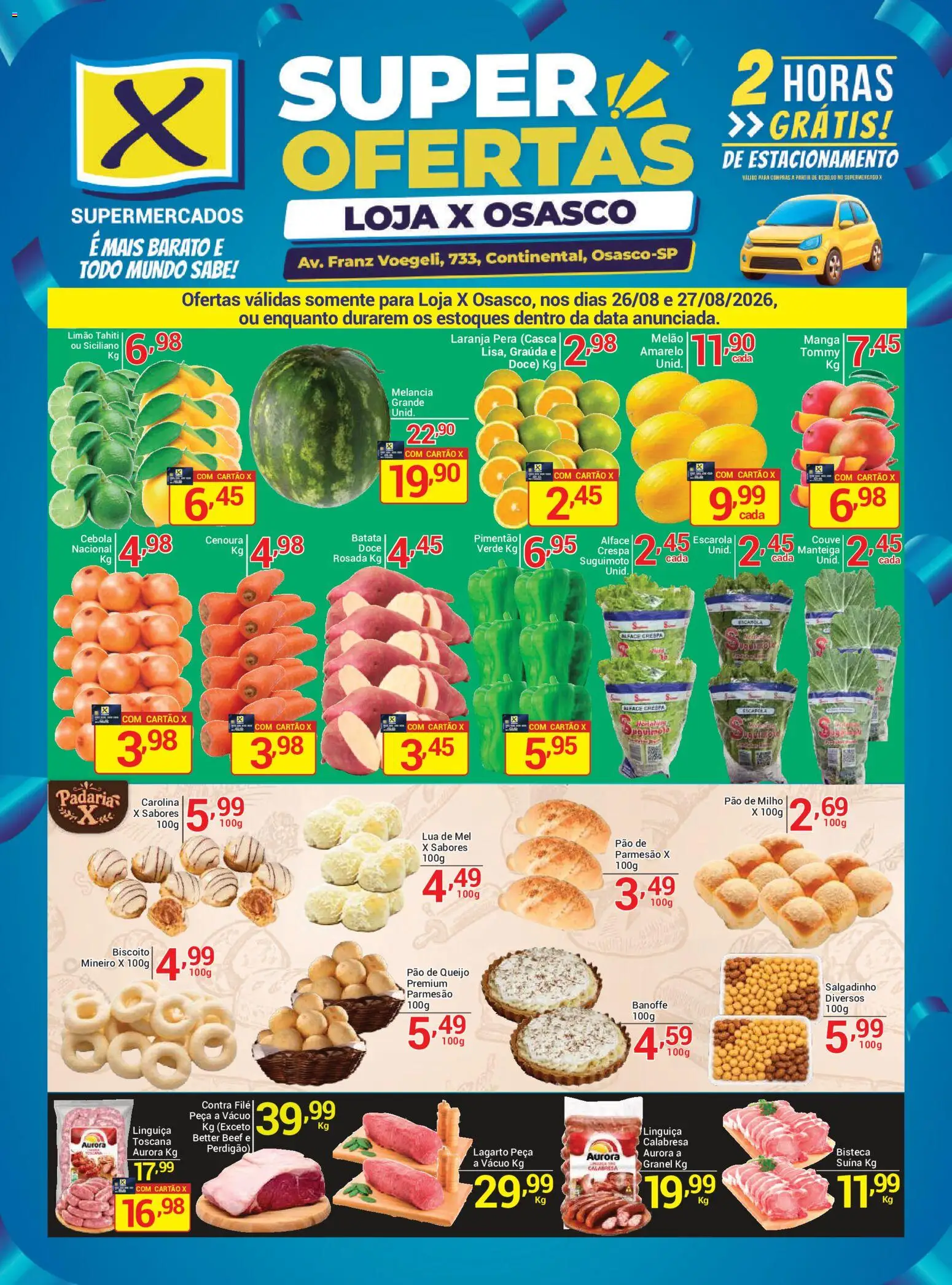 Pré-Visualização do folheto "X Supermercados ofertas Osasco" da loja X Supermercados válido a partir de 26/08/2026