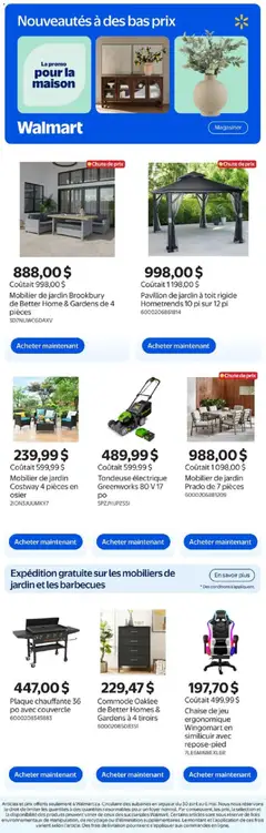 Preview of leaflet Walmart circulaire - Nouveautés à des bas prix from shop Walmart is valid from Apr 30, 2026