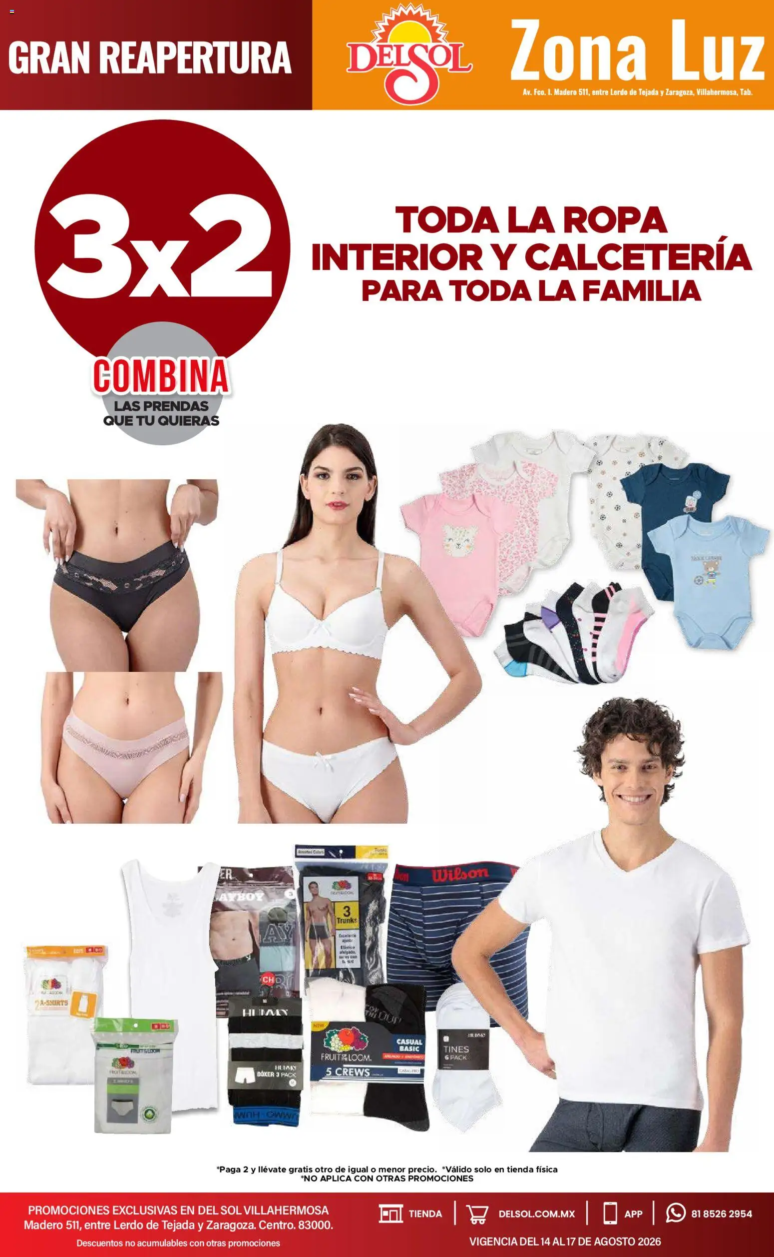 Vista previa las ofertas de la tienda Del Sol y Woolworth - Del Sol y Woolworth catálogo 4 Días de Grandes Promociones desde el 14/08/2026 