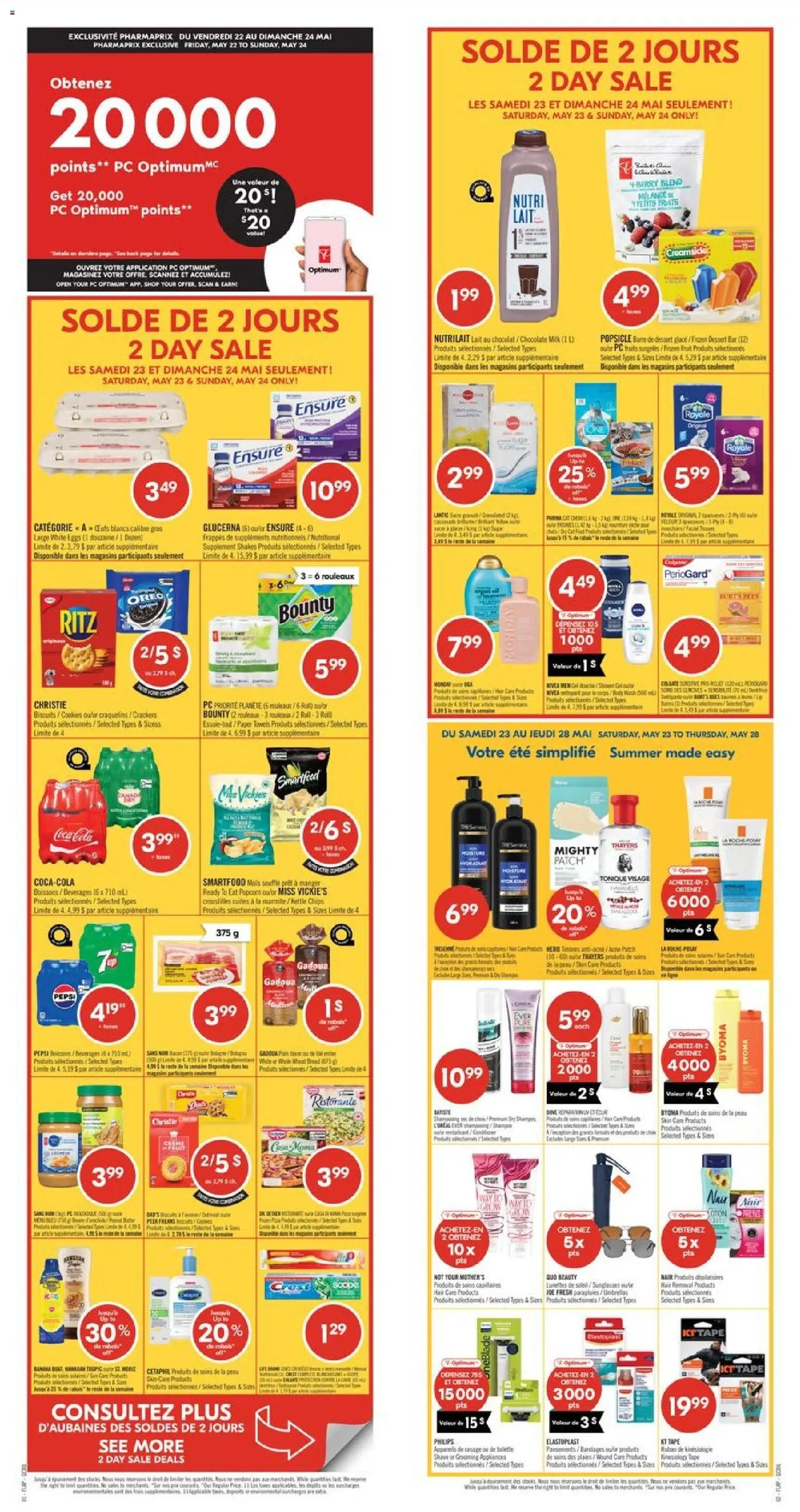 Preview of leaflet Pharmaprix weekly flyer / circulaire from shop Pharmaprix is valid from May 22, 2026