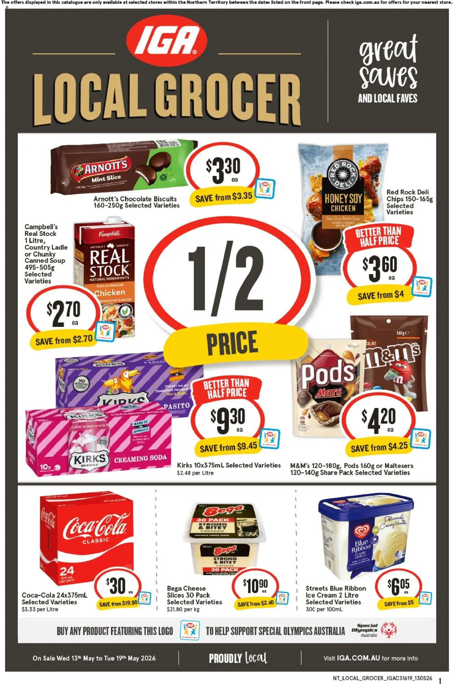 Preview of catalogue IGA Local Grocer NT from shop IGA valid 13/05/2026