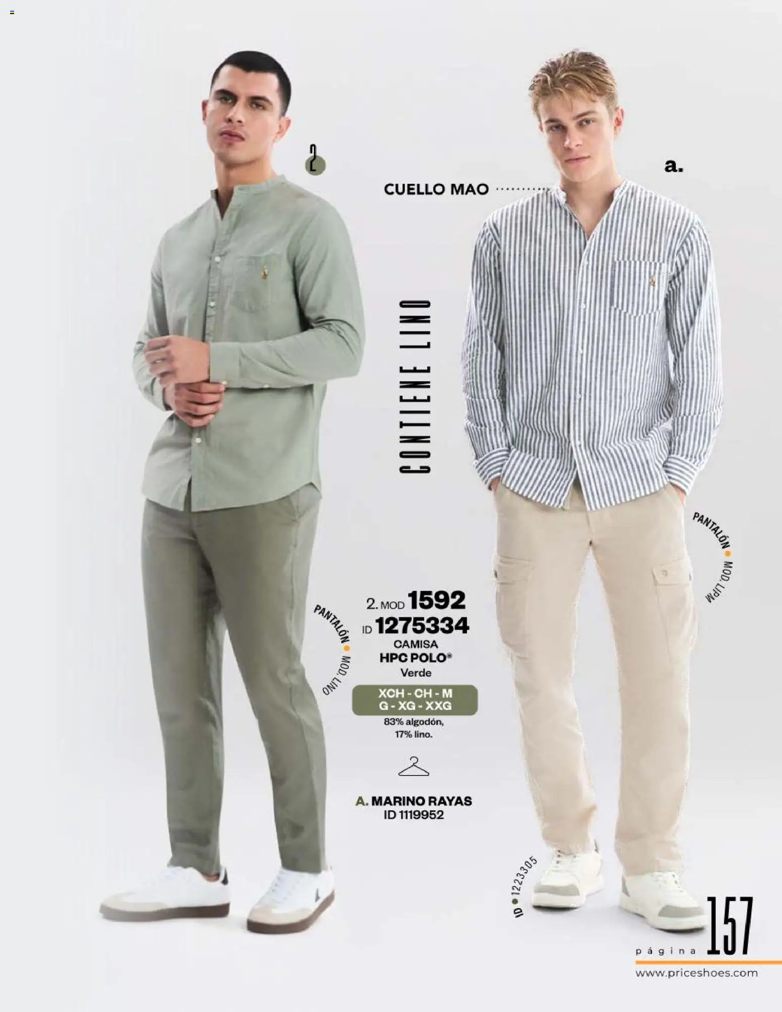 Vista previa las ofertas de la tienda Price Shoes - Catálogo Playa desde el 13/02/2026 - Camisa, Algodón
