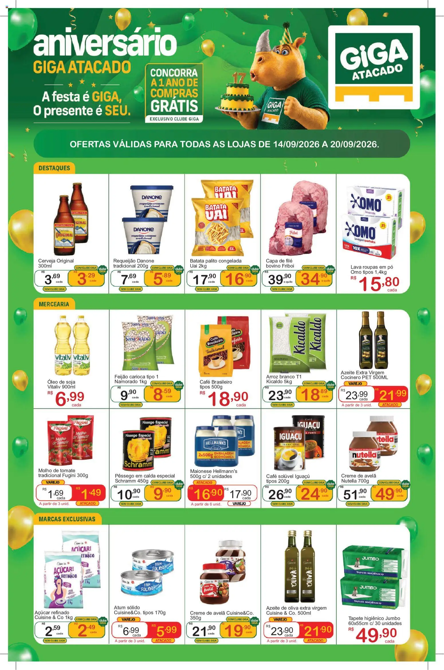 Pré-Visualização do folheto "GIGA Atacado - Ofertas da semana" da loja GIGA Atacado válido a partir de 14/09/2026