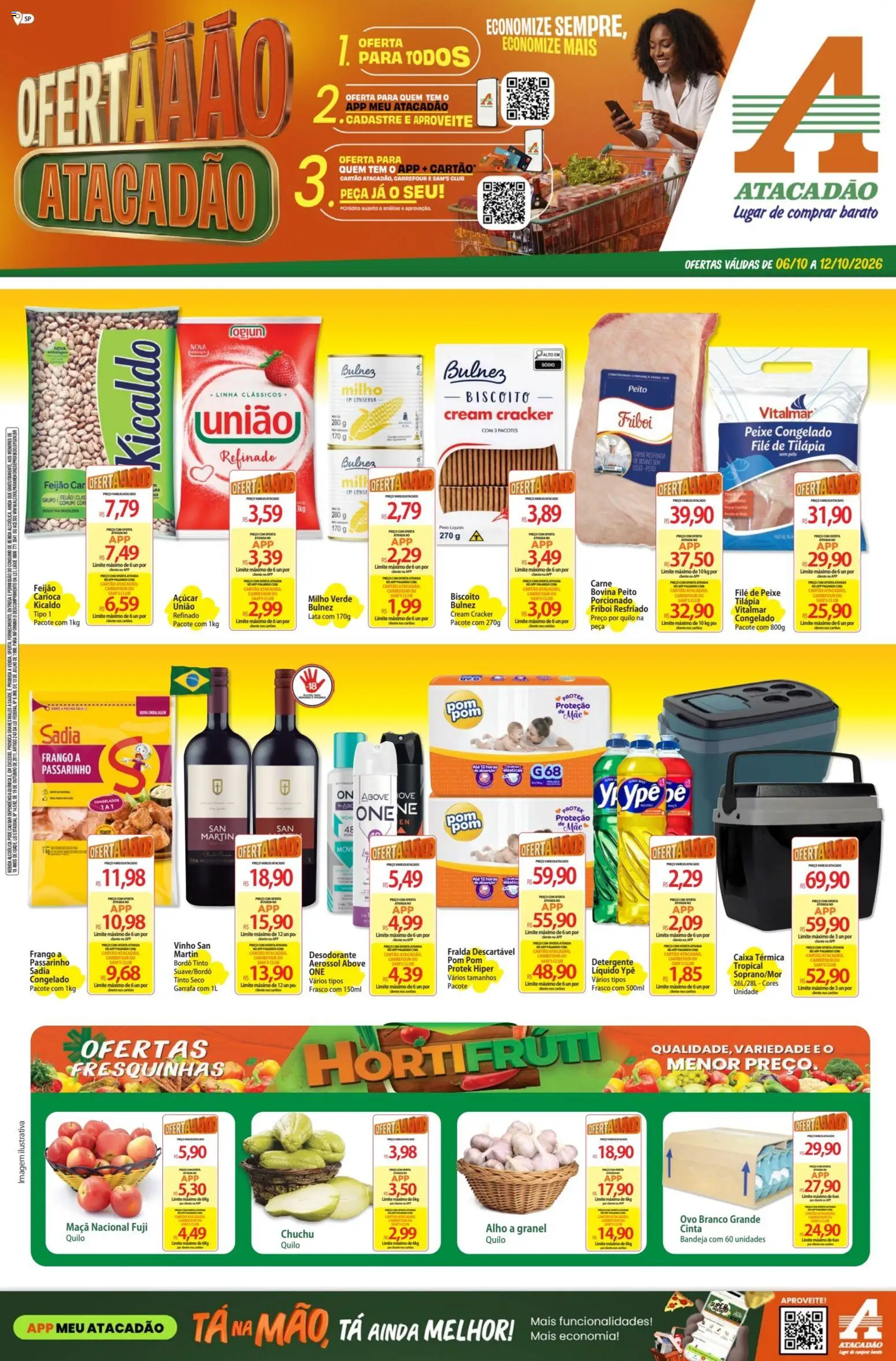 Pré-Visualização do folheto "Atacadão ofertas - SP" da loja Atacadão válido a partir de 06/10/2026
