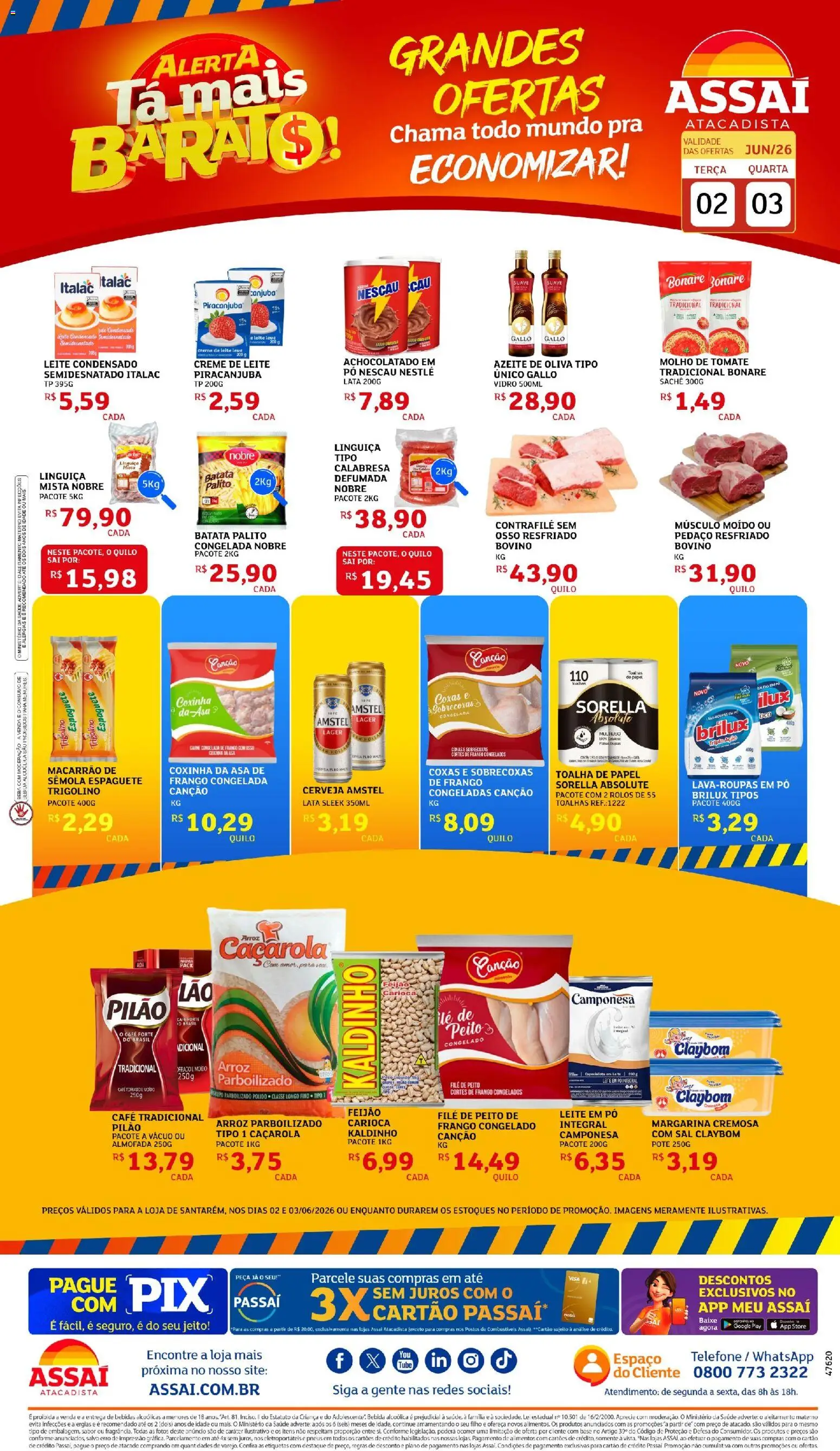 Pré-Visualização do folheto "Assaí Atacadista ofertas - PA" da loja Assaí Atacadista válido a partir de 02/06/2026