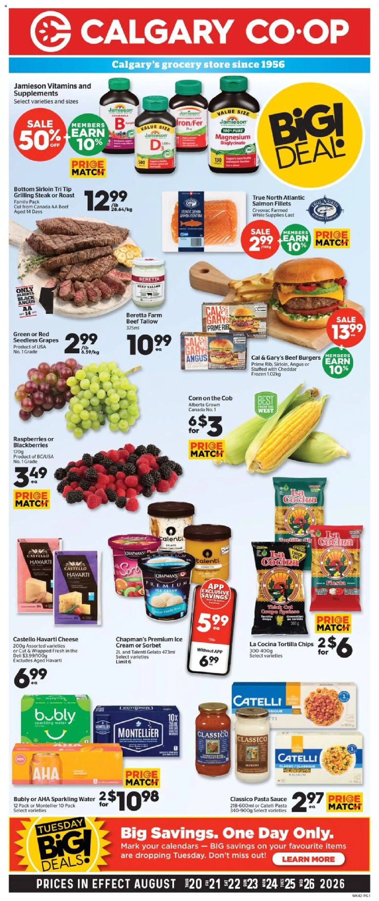 Preview of leaflet Calgary Co-op weekly flyer / circulaire from shop Calgary Co-op is valid from Aug 20, 2026
