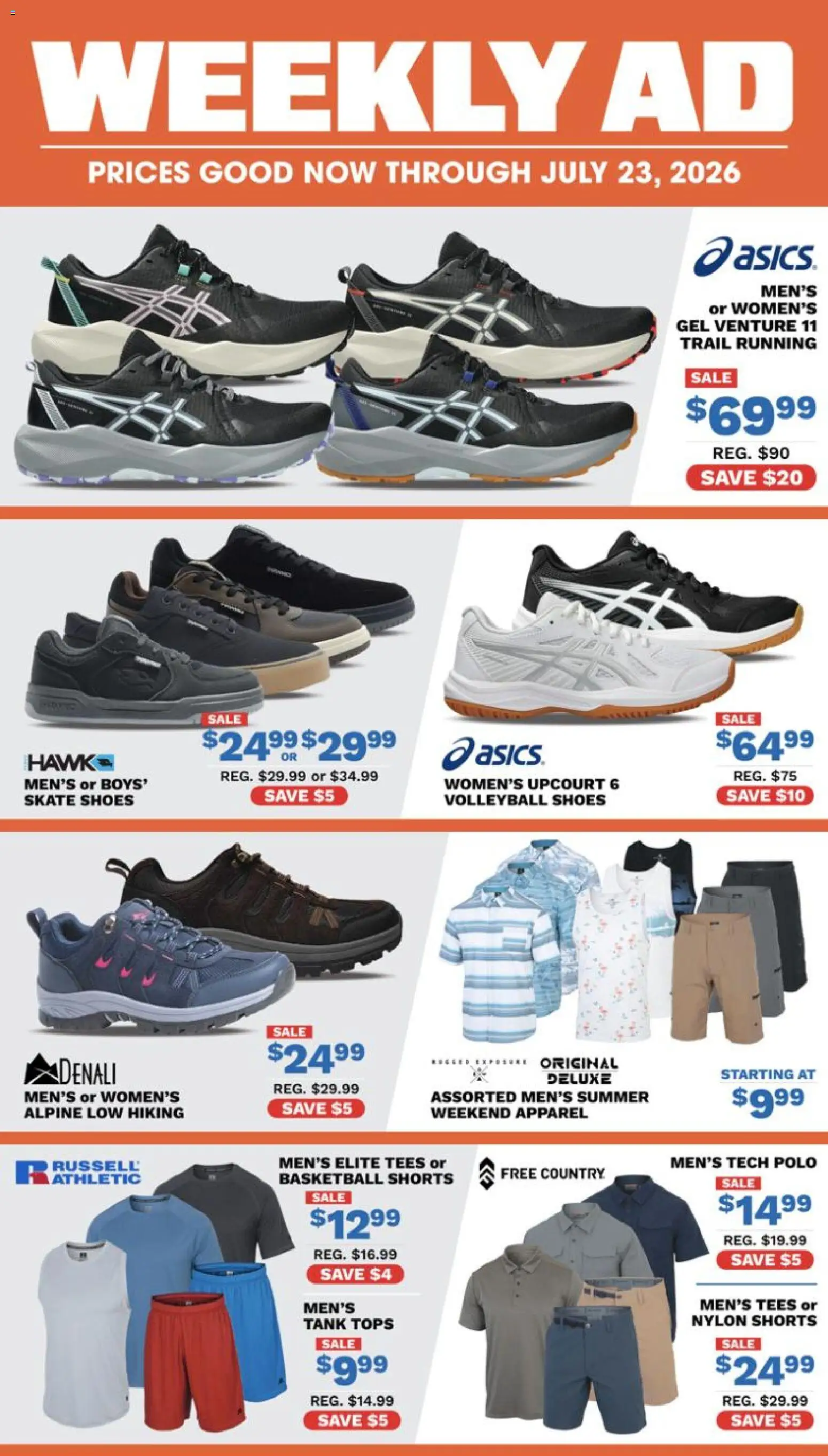 Ad Preview of Big 5 Sporting Goods Big 5 Sporting Goods Weekly Ad from 07/10/2026 - Shorts