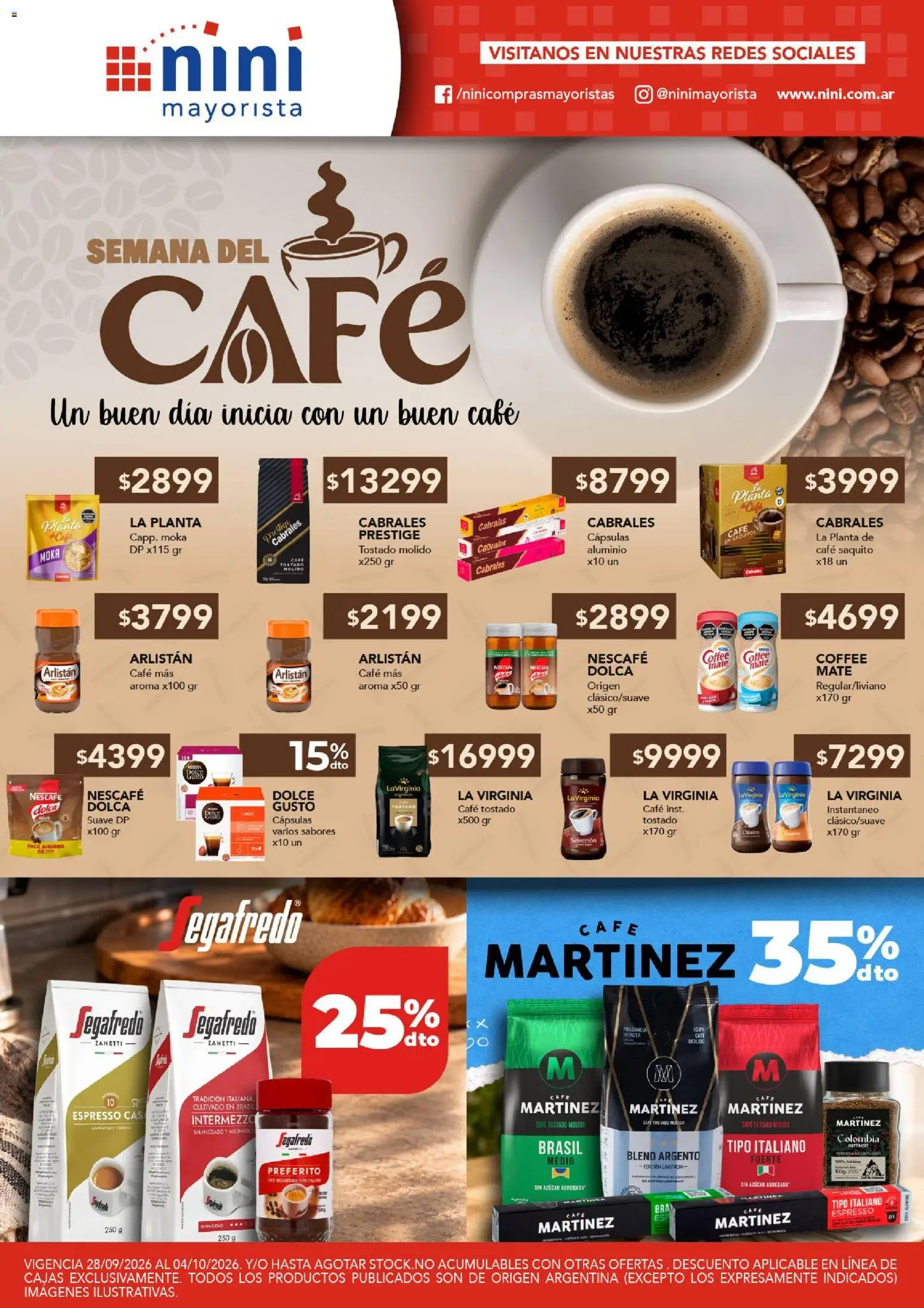 Vista previa del folleto de la tienda NINI Mayorista válido desde el 28/09/2026 