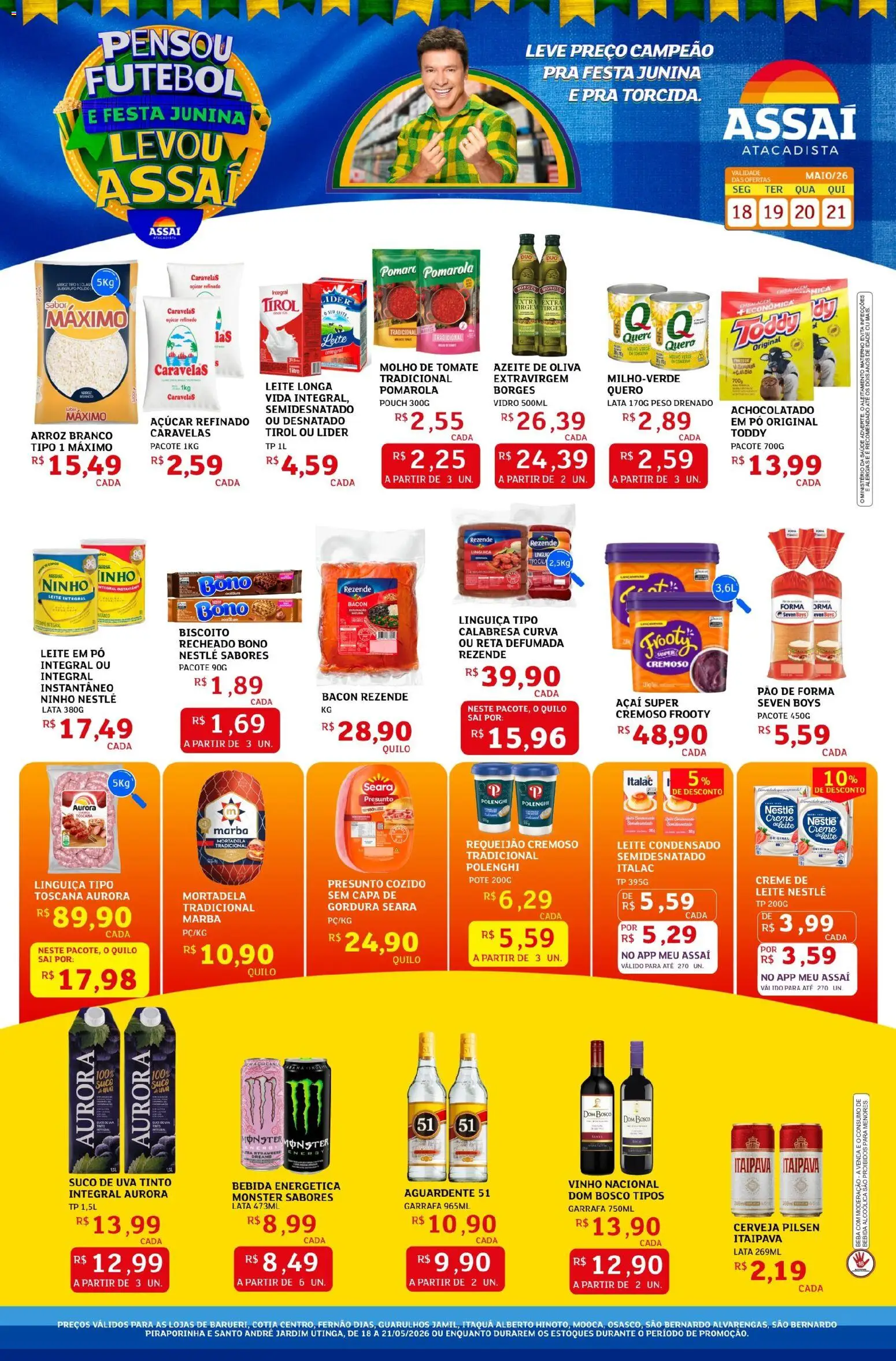 Pré-Visualização do folheto "Assaí Atacadista ofertas - SP" da loja Assaí Atacadista válido a partir de 18/05/2026